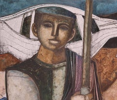 Fisherman, Watercolor by Lucio Ranucci