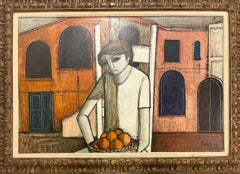 "Signora con cesto di frutta"