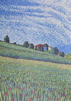 Countryside - Lithograph by Lucio Rofrano - 1990s