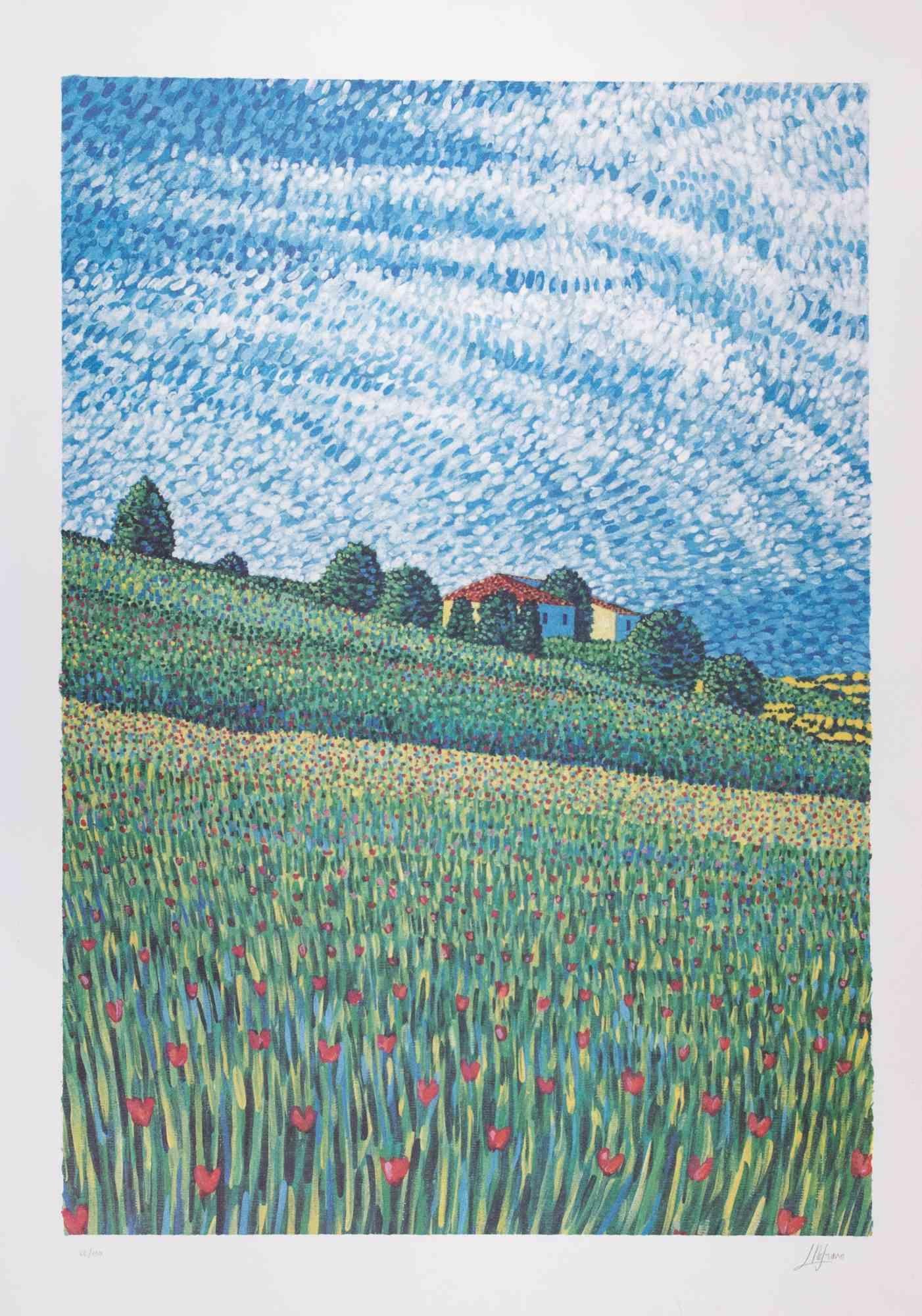 Lithographie von Lucio Rofrano aus den 1990er Jahren.

Auflage von 150 Stück, nummeriert und handsigniert.

Erstklassiger Zustand.