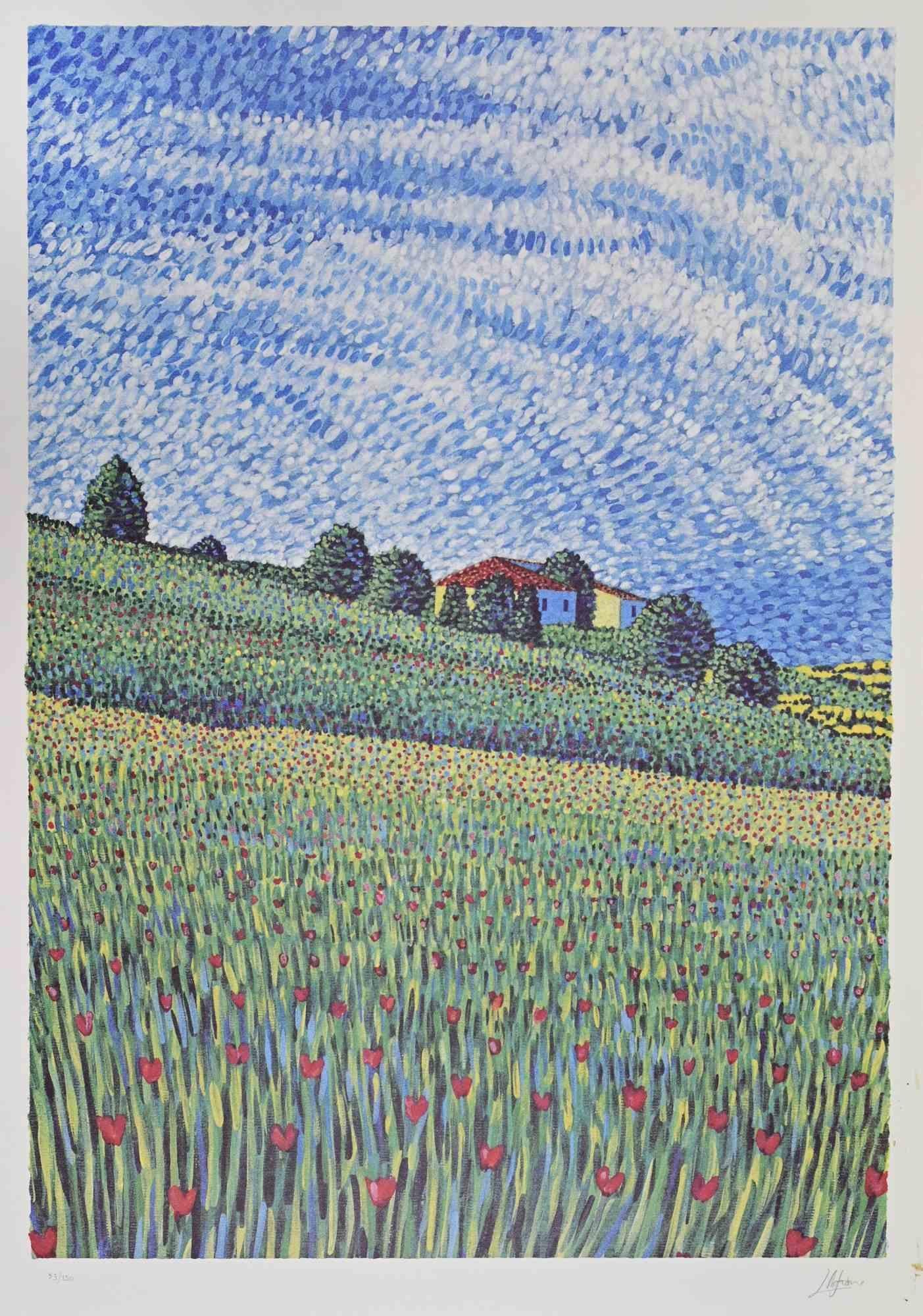 Lithograph realized by Lucio Rofrano in 1990s.

Edition of 150, numbered and hand signed.

Excellent condition.