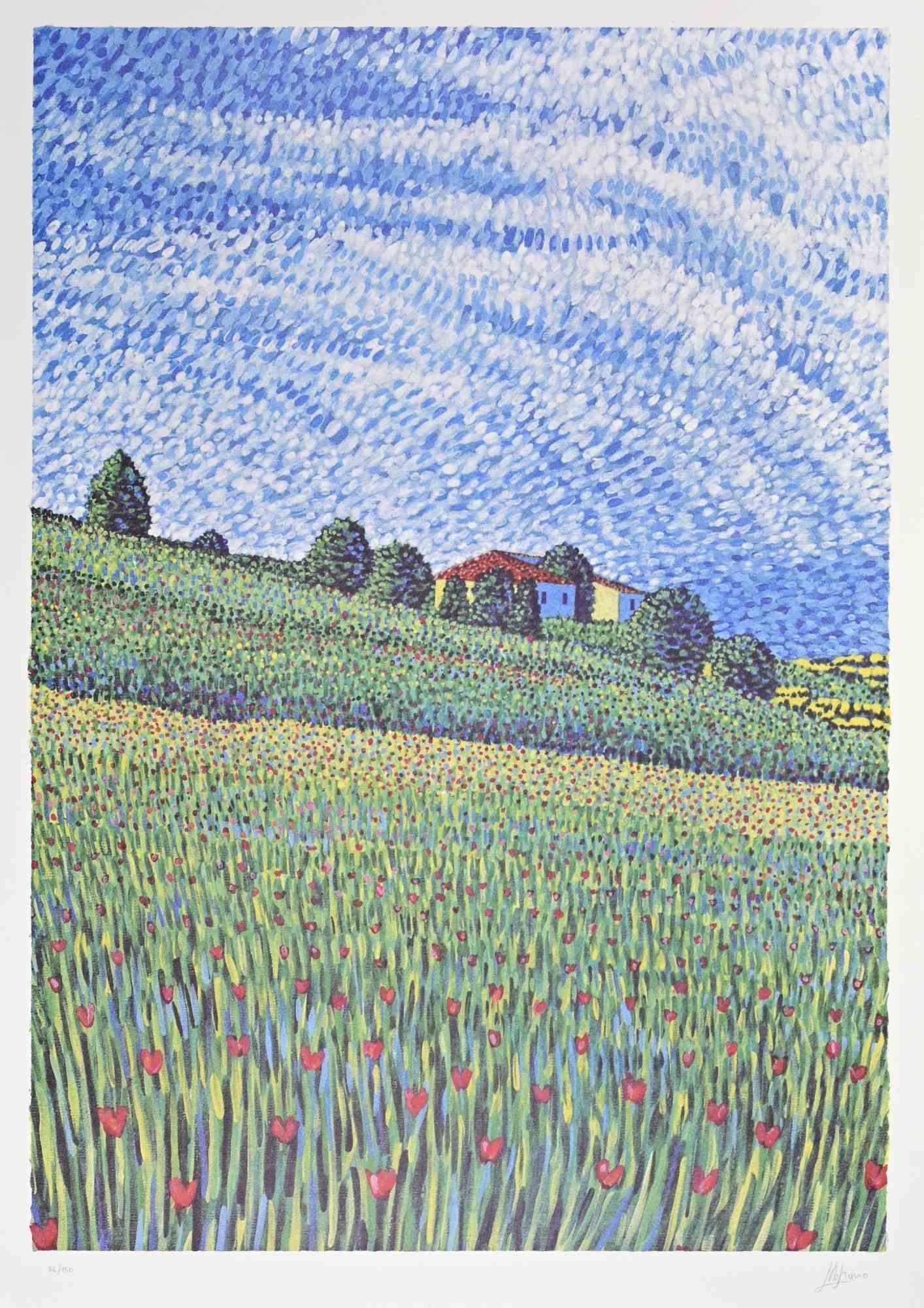 Lithographie von Lucio Rofrano aus den 1990er Jahren.

Auflage von 150 Stück, nummeriert und handsigniert.

Erstklassiger Zustand.