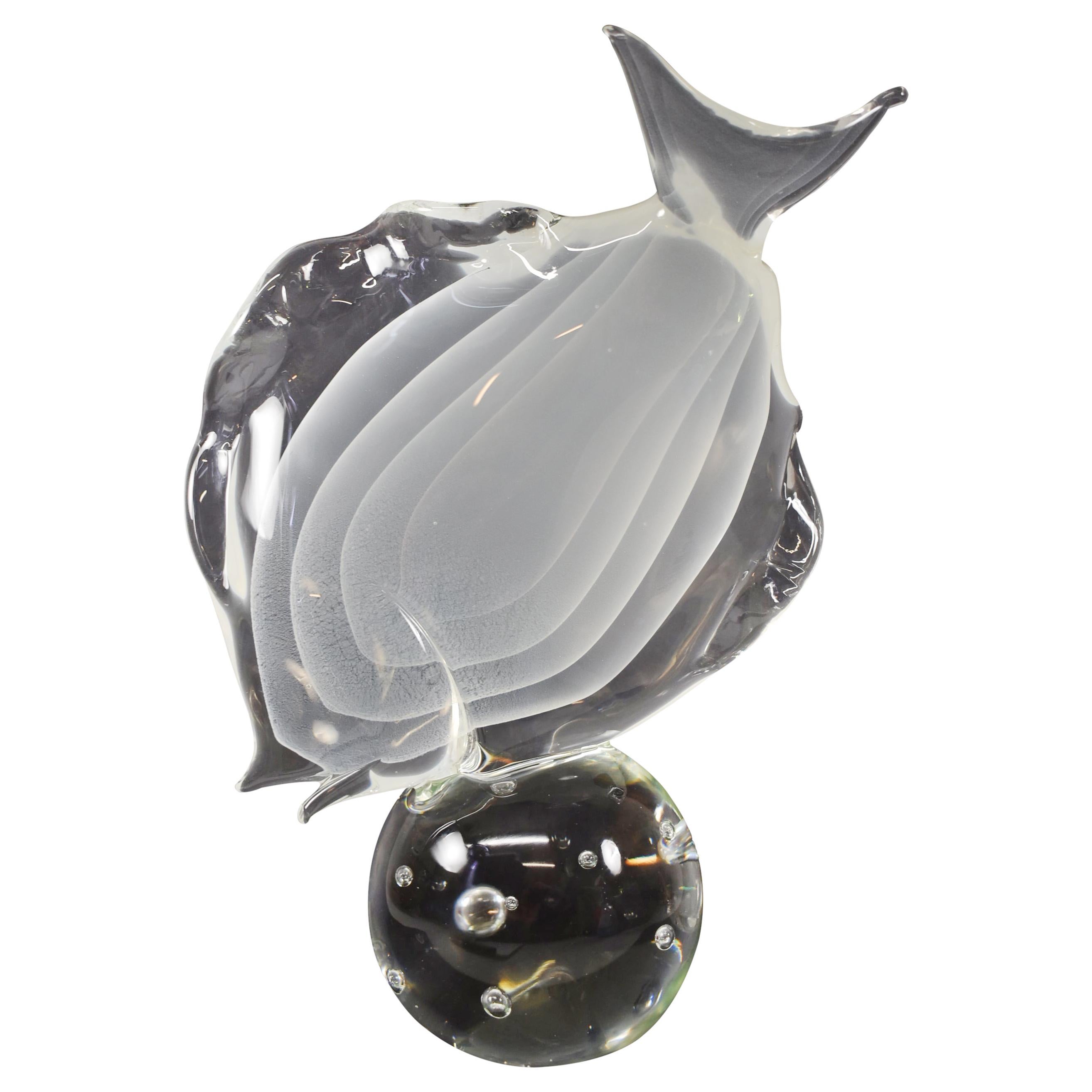 Lucio Zanetti Murano Art Glass Fish Sculpture