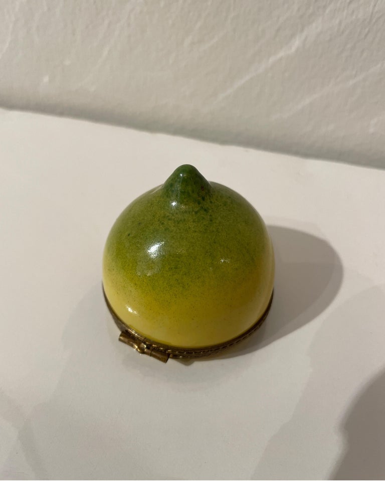Lucious Lemon Limoge Box For Sale at 1stDibs