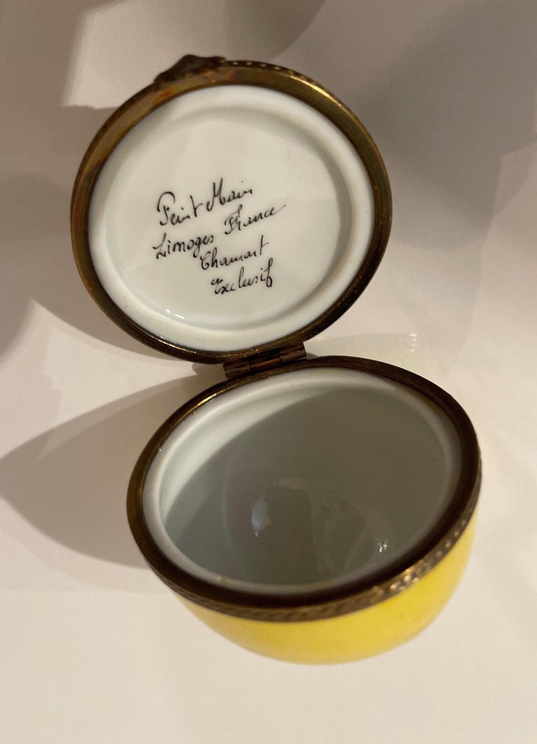 Lucious Lemon Limoge Box For Sale at 1stDibs