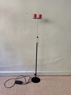 Lucitalia KRI Lámpara de Pie Metal Rojo Regulable Luz Halógena Postmoderna Italiana