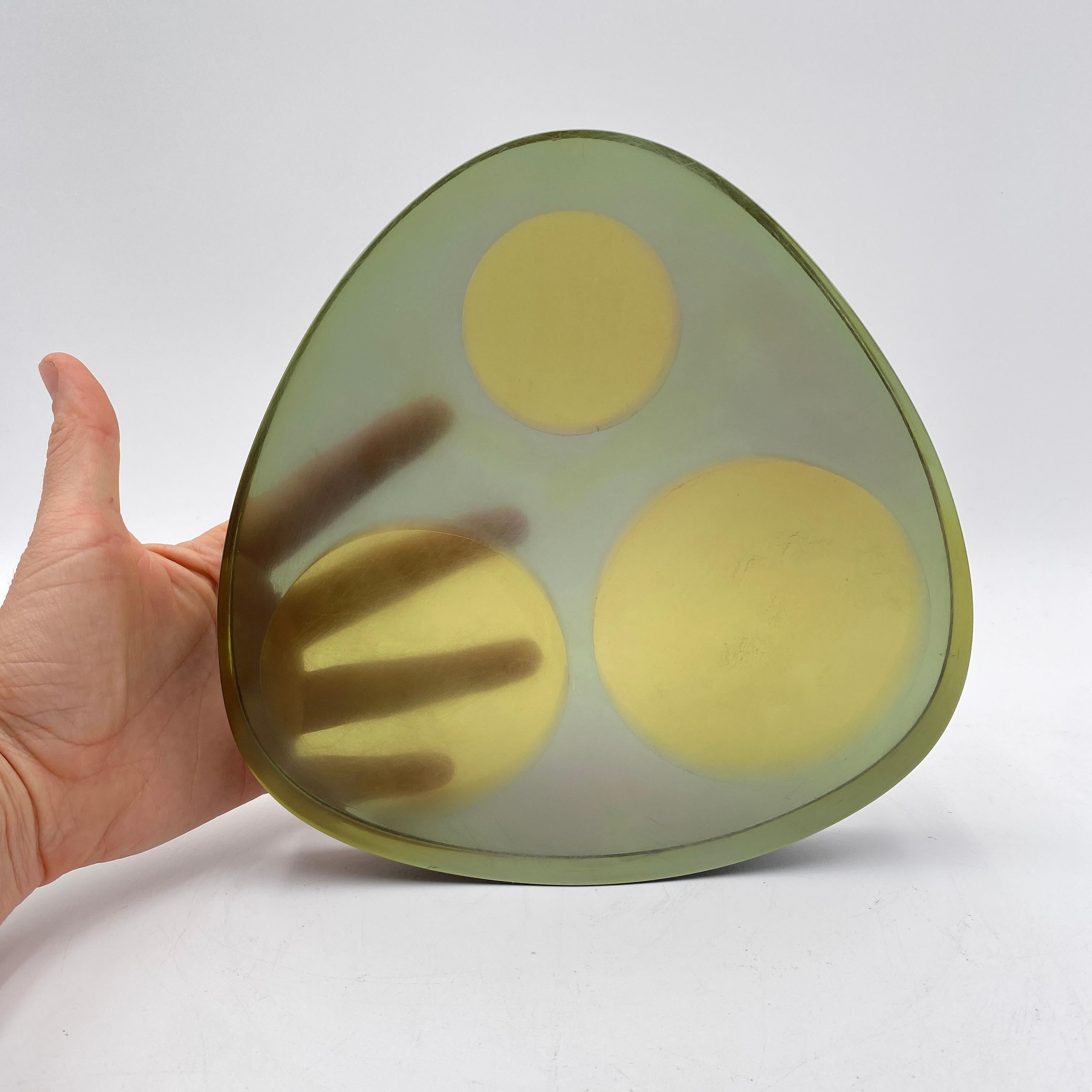 Hand-Crafted Lucite Abstract Art Sculpture 20th Century For Sale