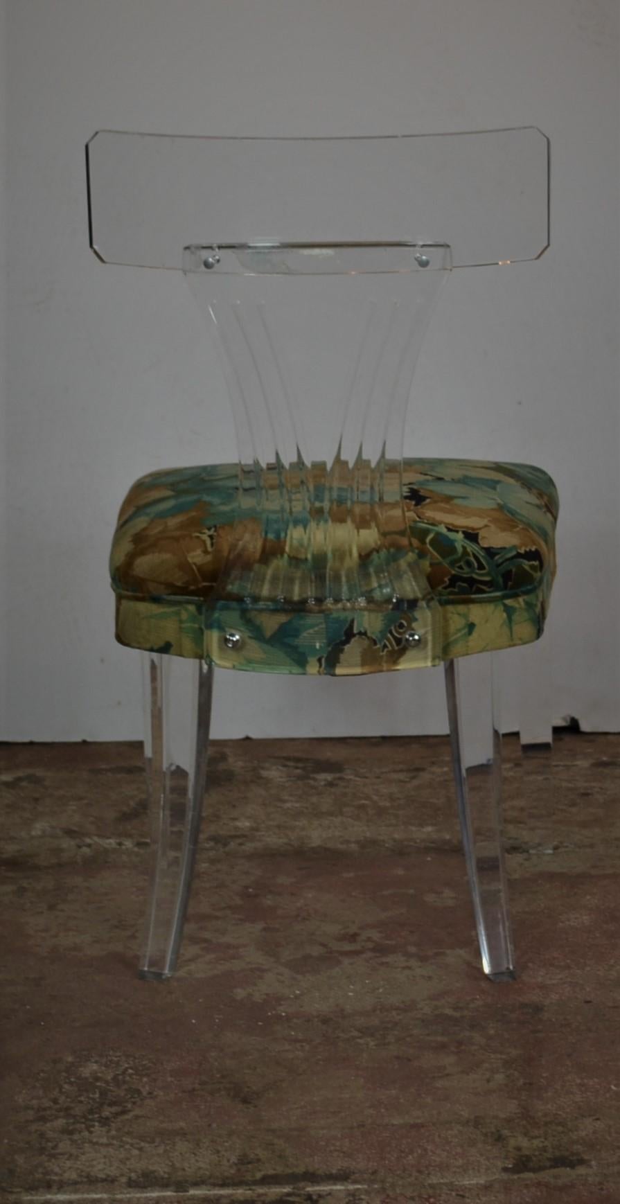 Late 20th Century Lucite Accent Chair