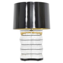 Lámpara de mesa Lucite y acrílico by Clear-Lite