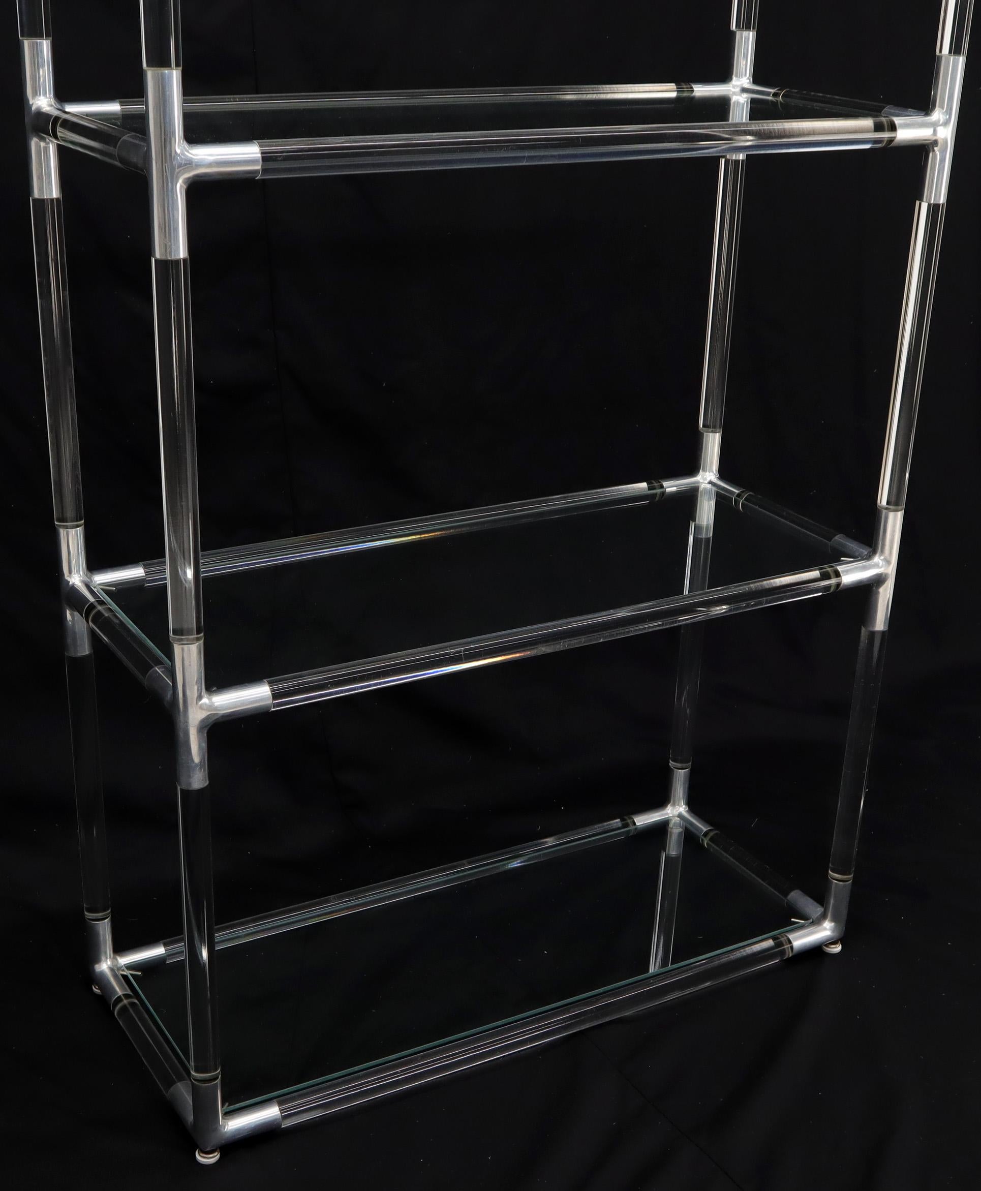 5 tier glass shelving unit