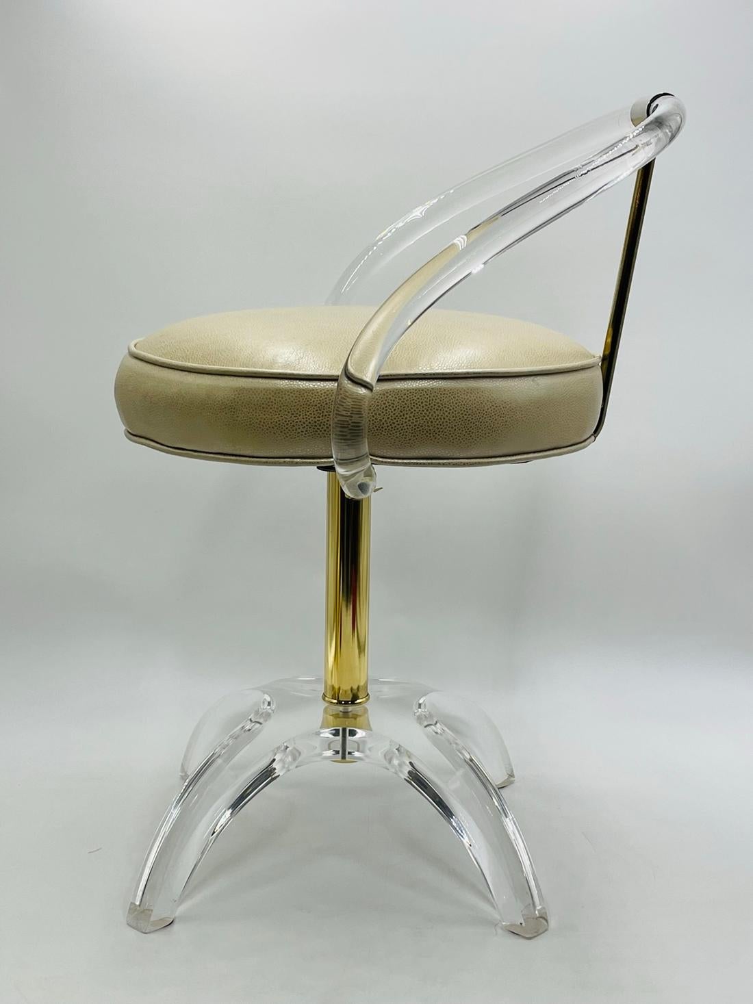brass vanity chair