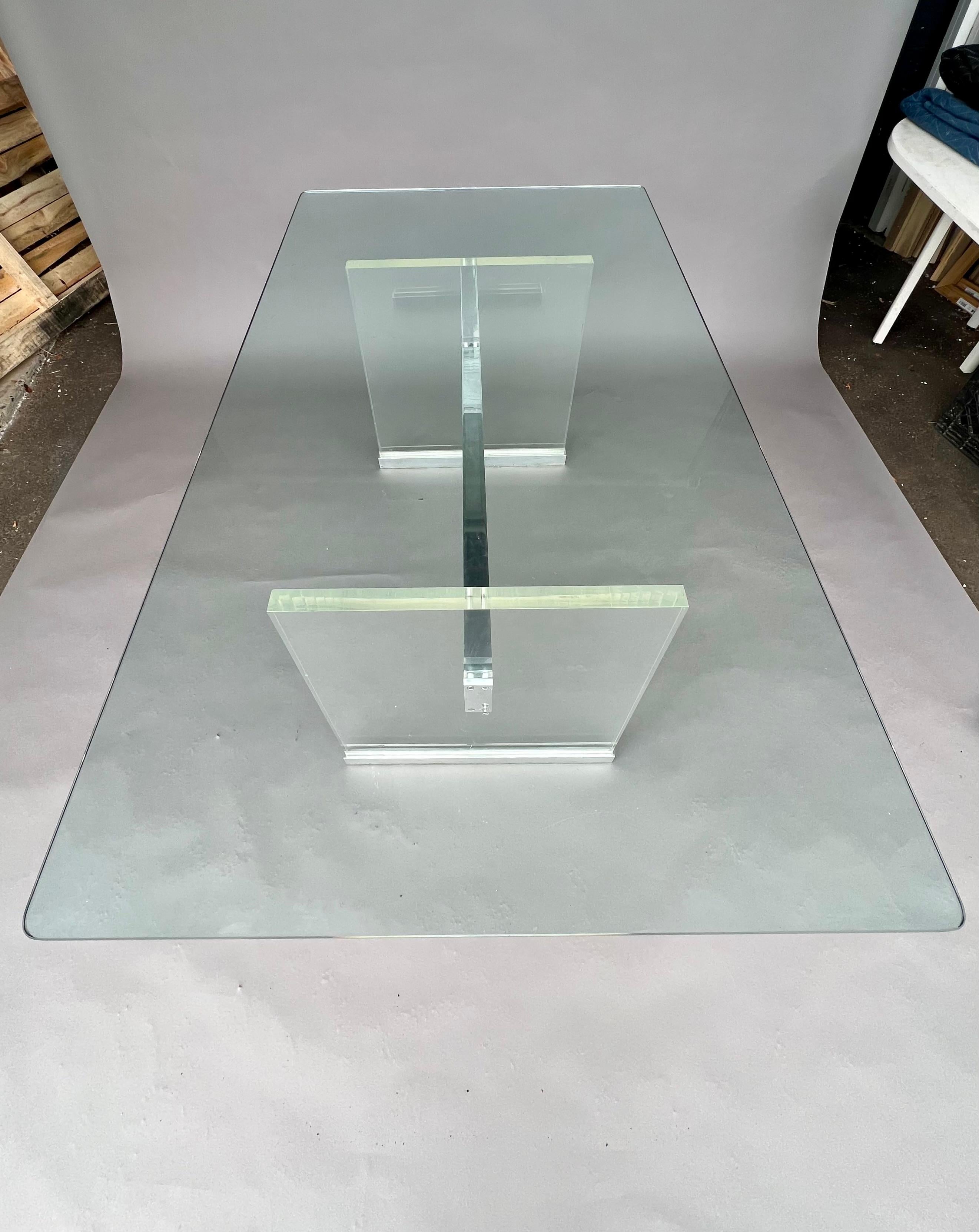 wave edge glass table top