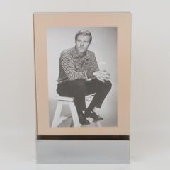 Lucite and Chrome Picture Frame by Michel Dumas for Roche Bobois