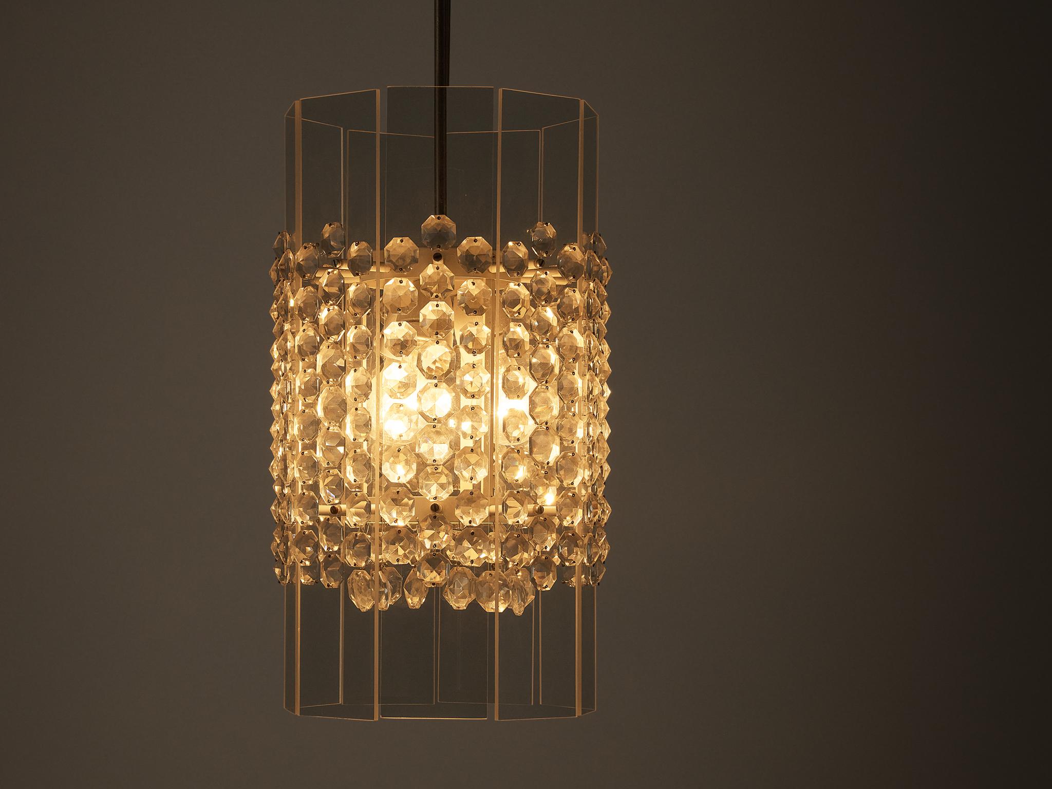 Metallo Ciondolo in lucite e vetro tagliato in vendita