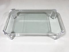 Tavolo da cocktail in lucite e vetro di Les Prismatiques