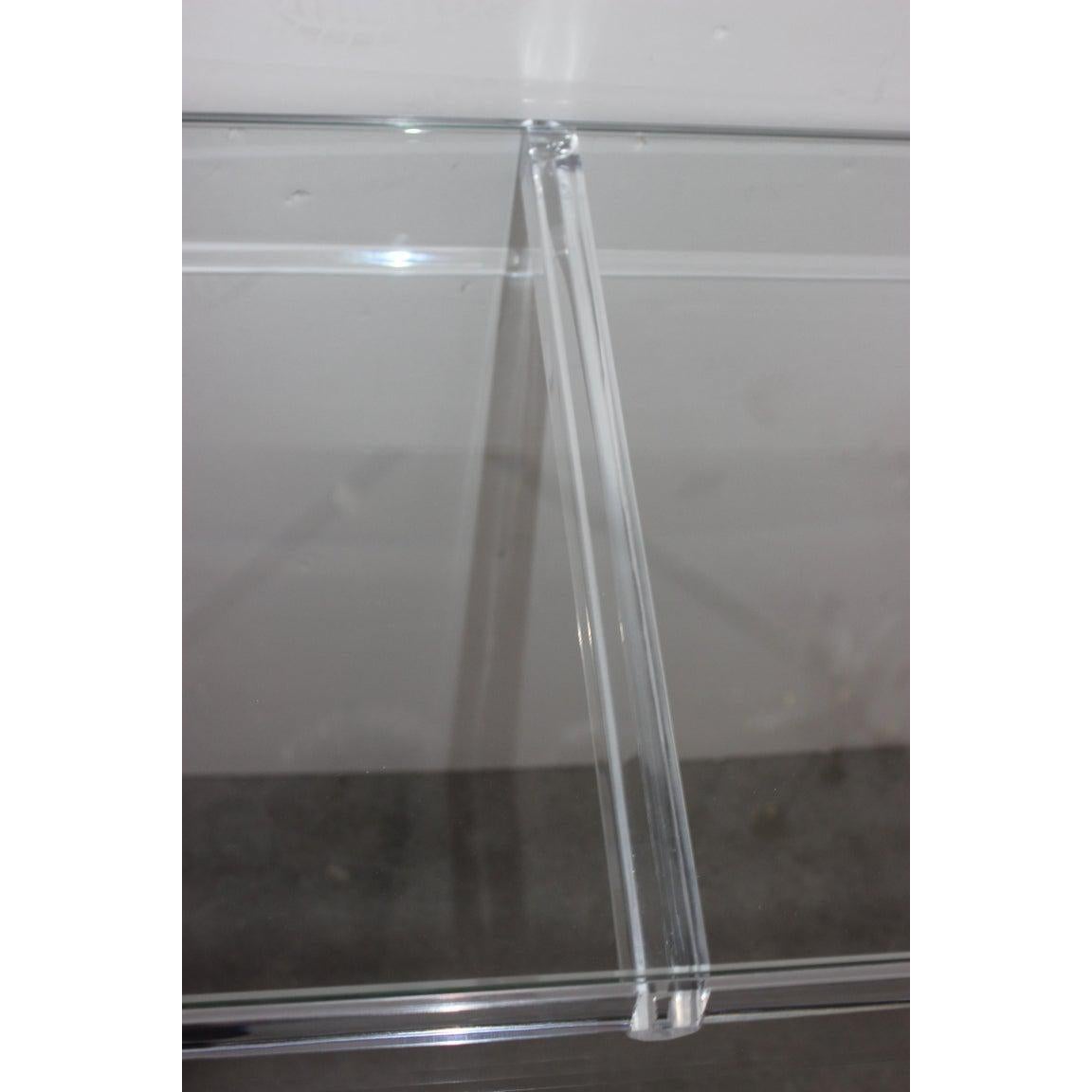 Konsolentisch aus Lucit und Glas im Angebot 5