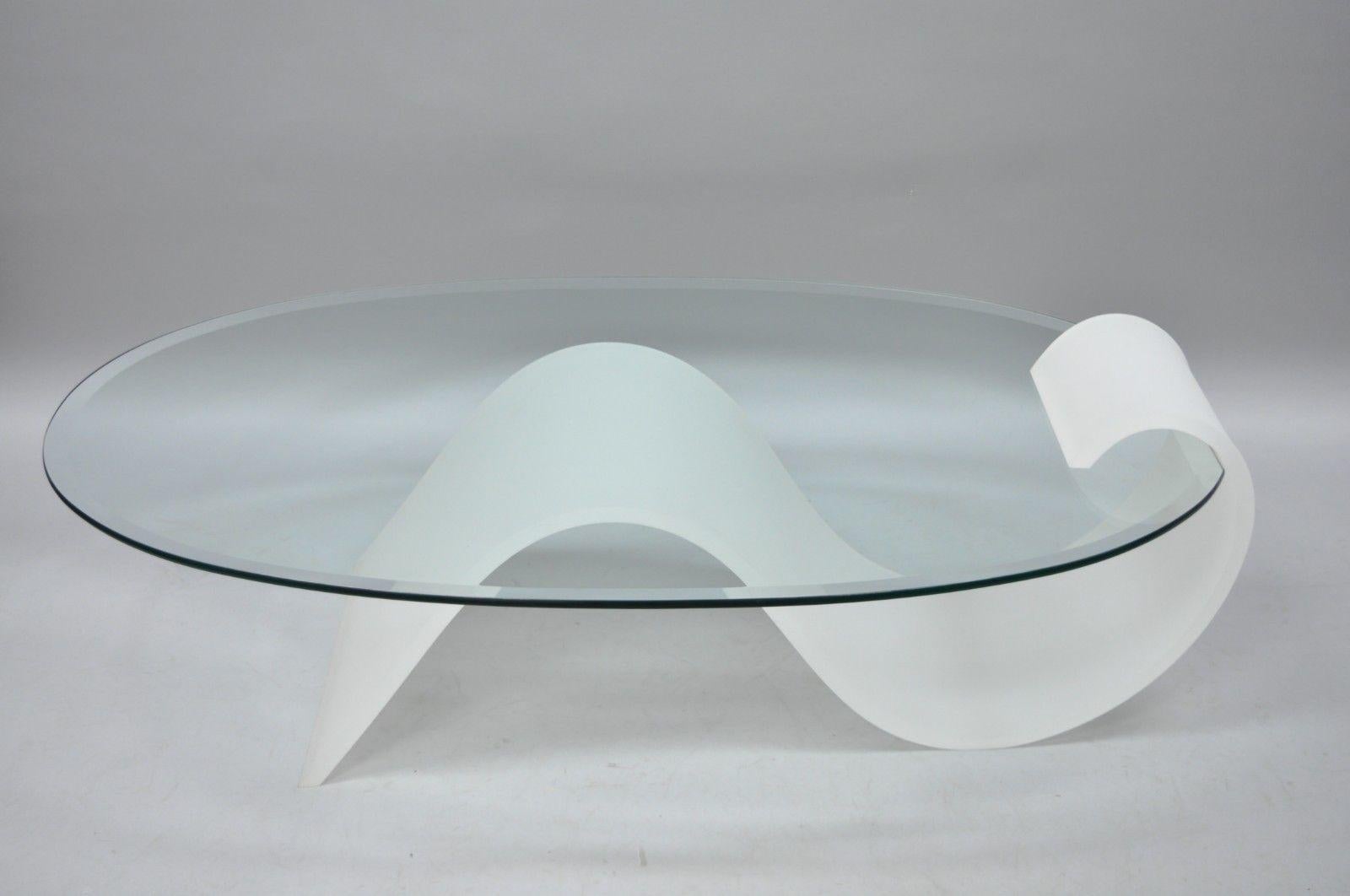 s shaped glass coffee table