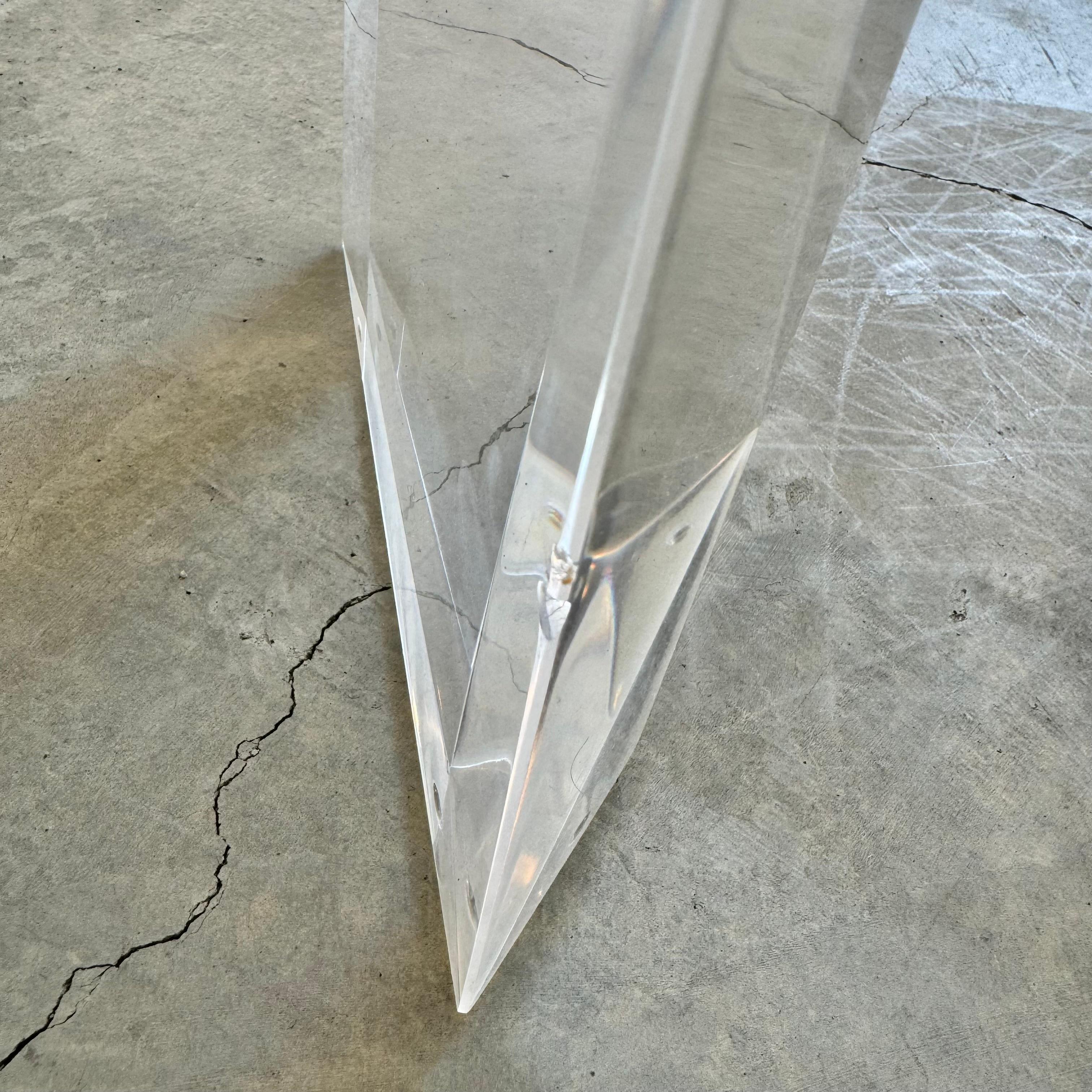 Lucite and Suede Backgammon Table, 1980s USA 8