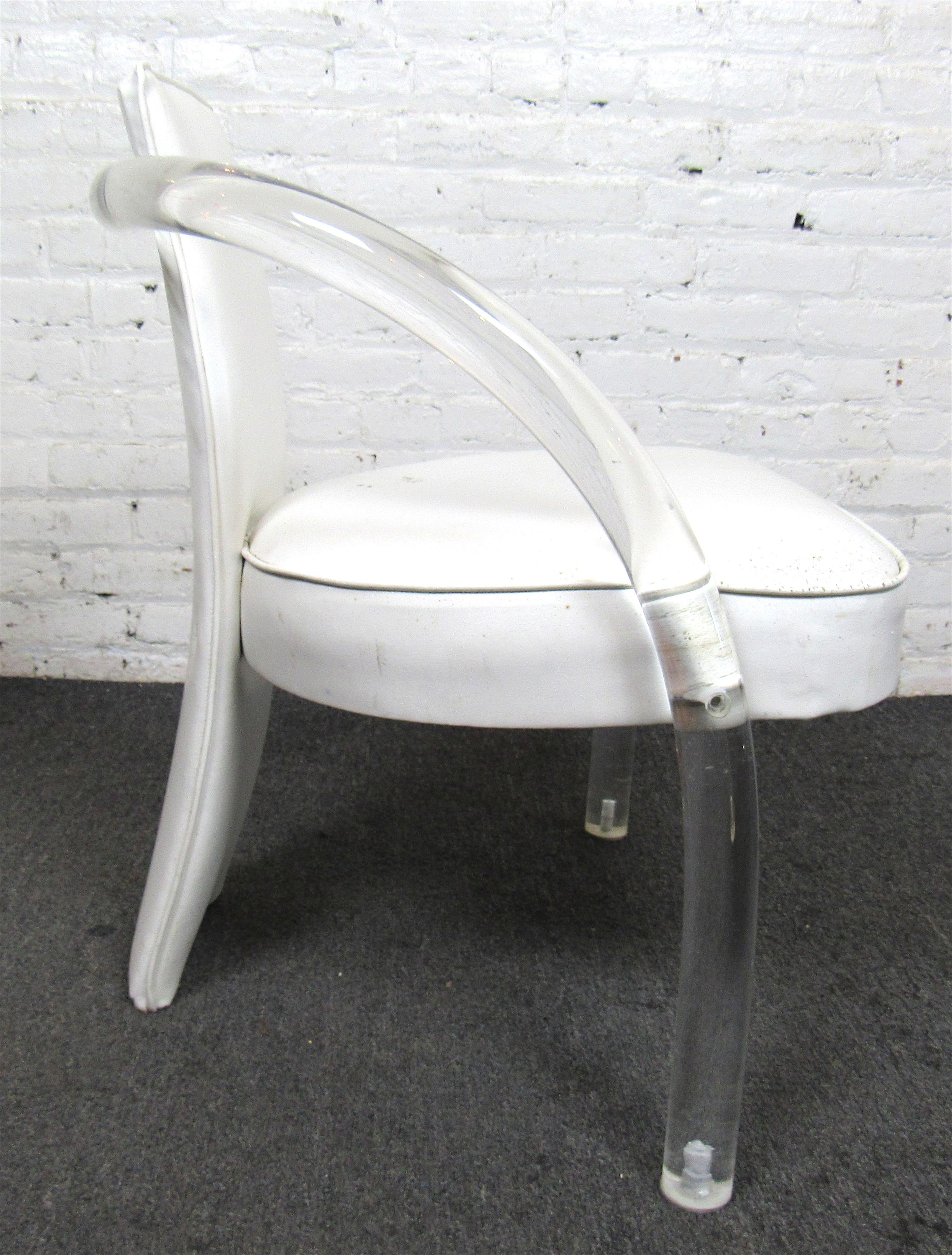 Mid-Century Modern Lucite Arm Chair For Sale