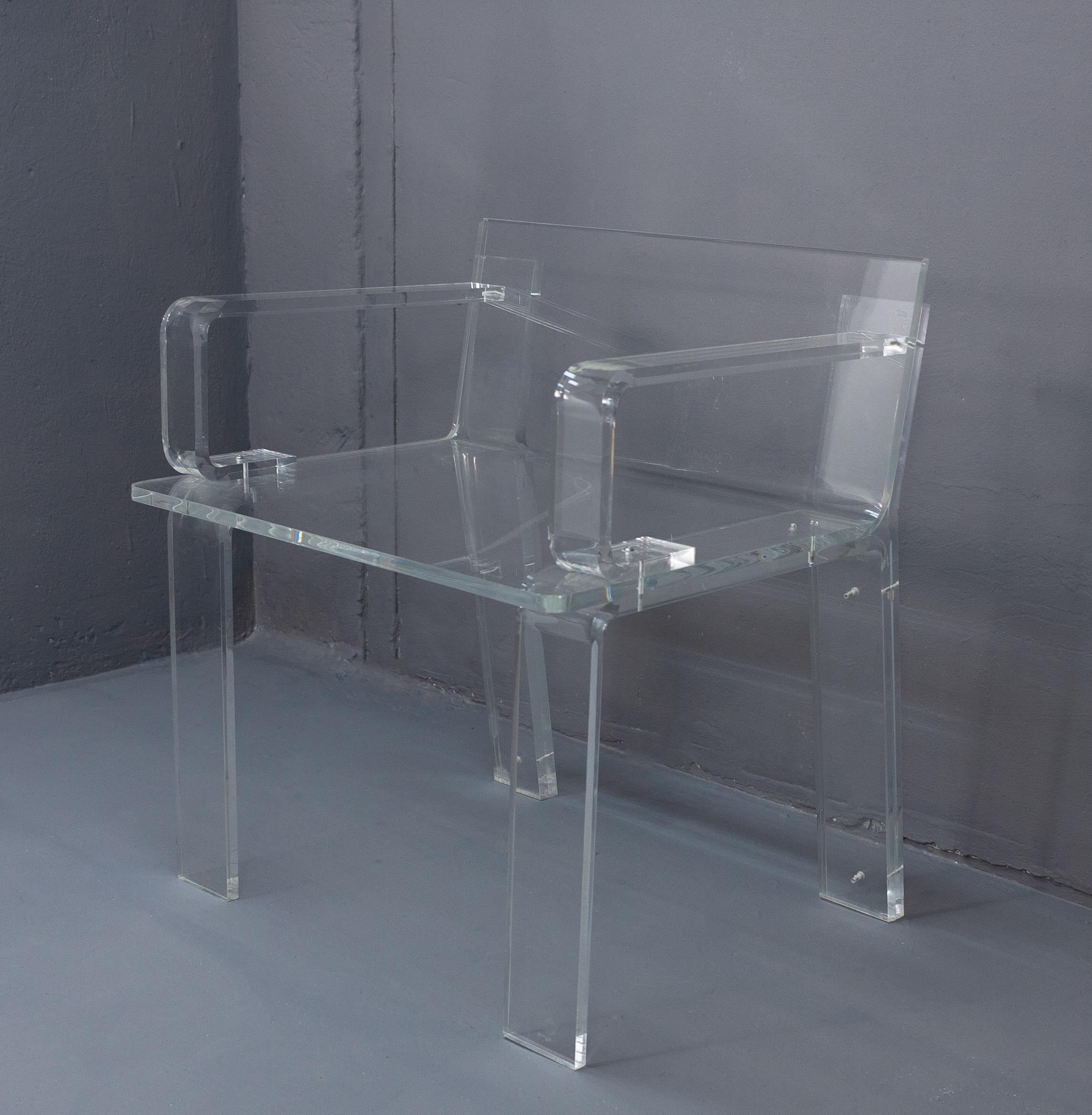 French Lucite Armchair, France