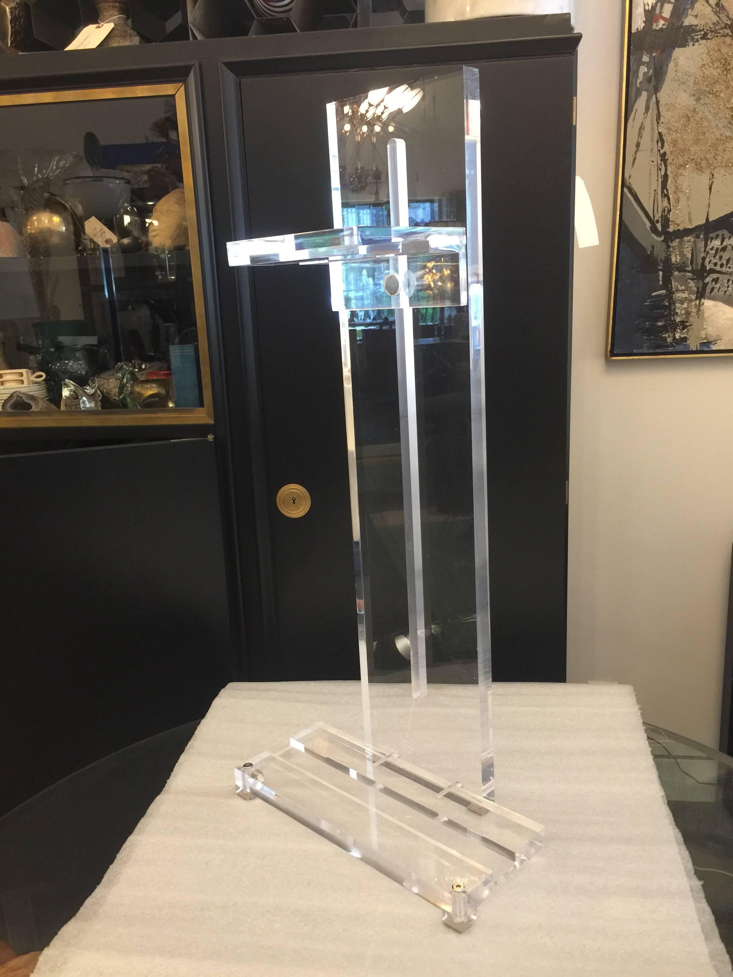 20th Century Lucite Art/ Photography Display Easel, Tabletop