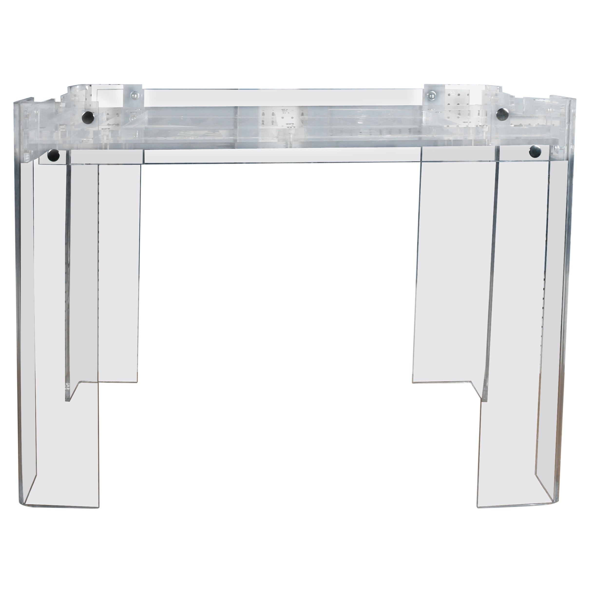 Lucite Backgammon Game Table