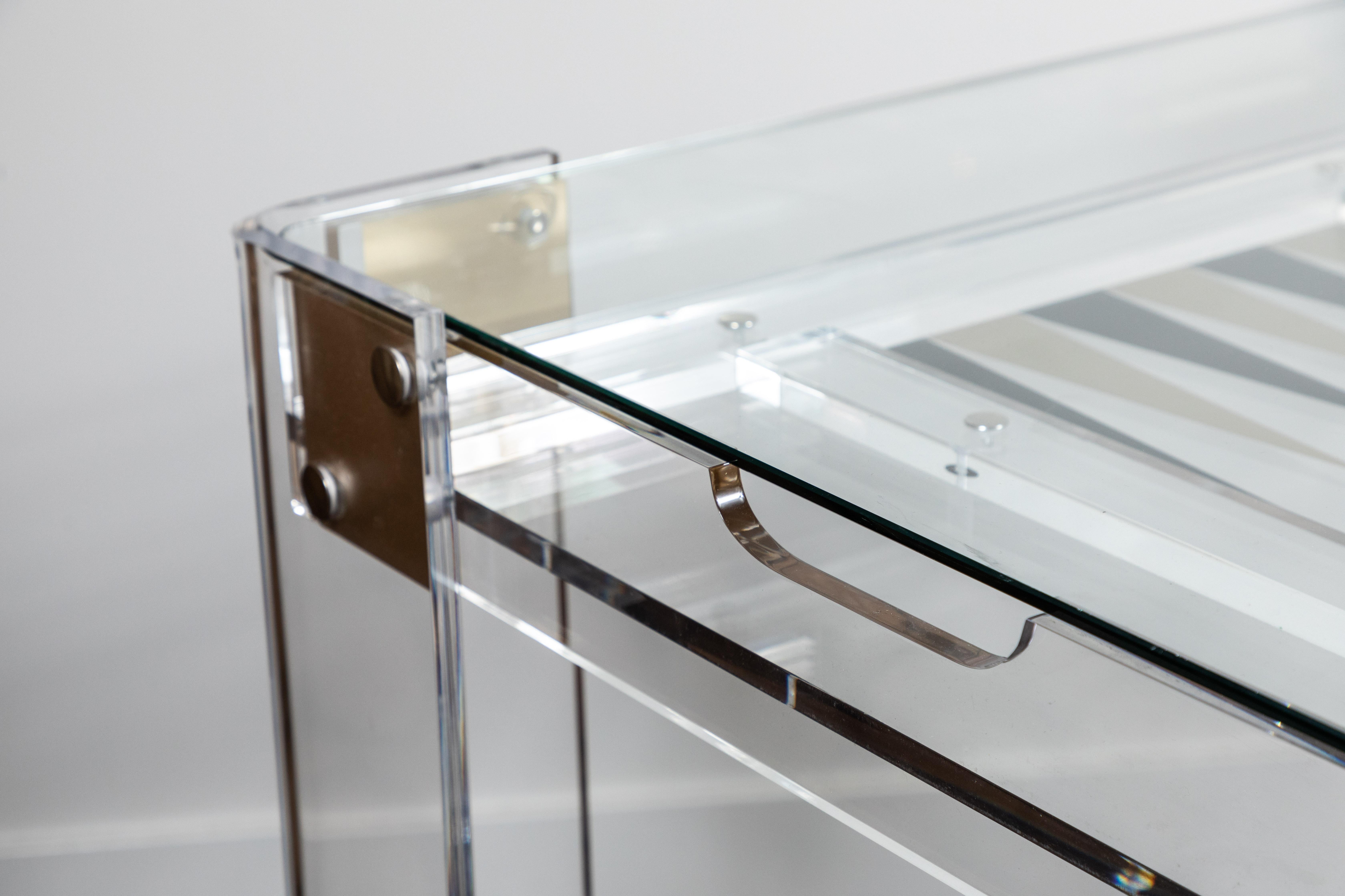 Lucite Backgammon Table in the Manner of Charles Hollis Jones 2