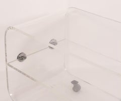 Lucite Bar Cart or TV Stereo Stand Mid Century Modern circa 1960s