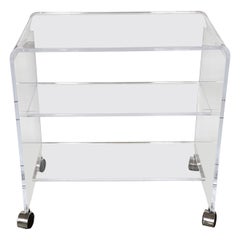 Lucite Bar Cart Style of Hollis Jones