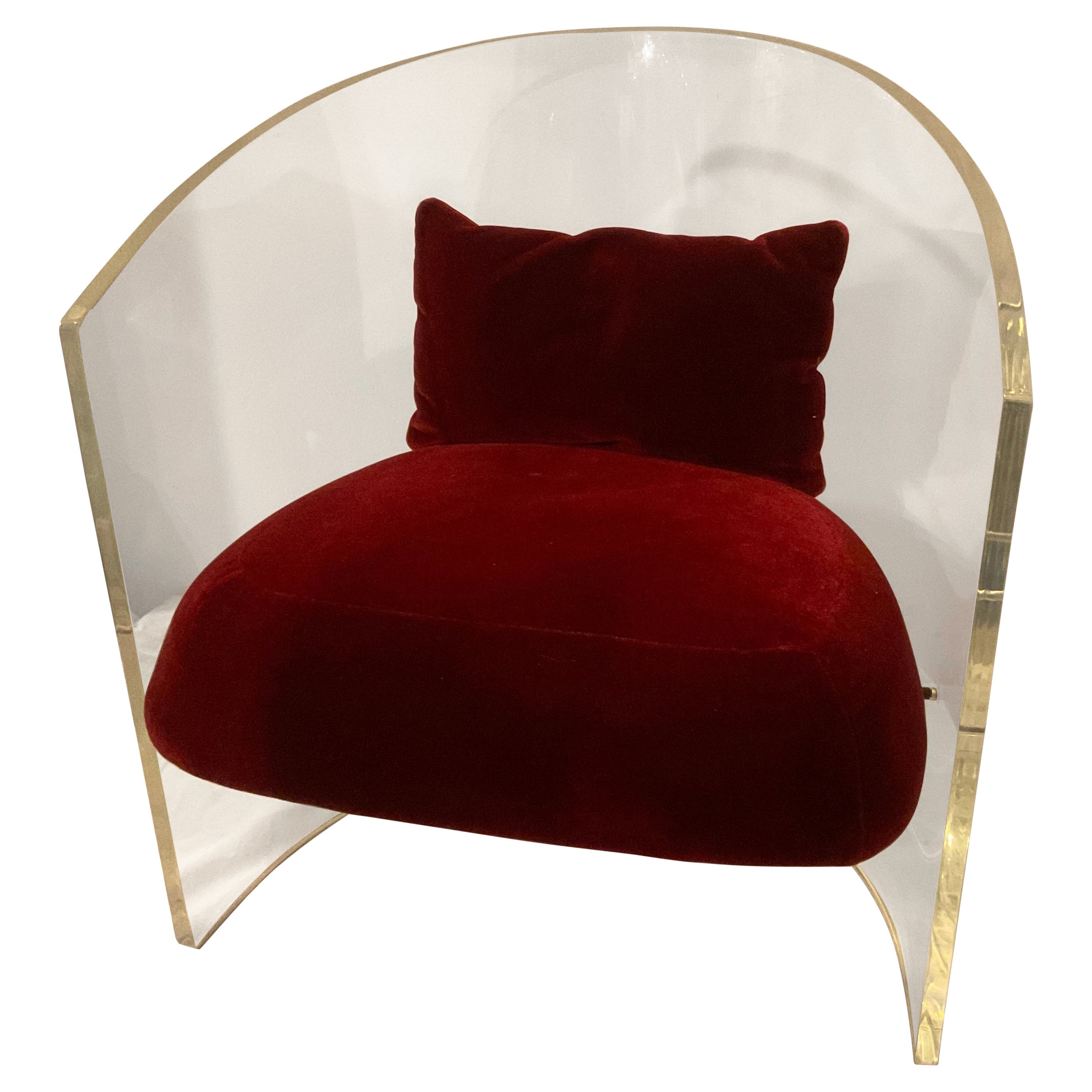 Silla Barril Lucite By Pace