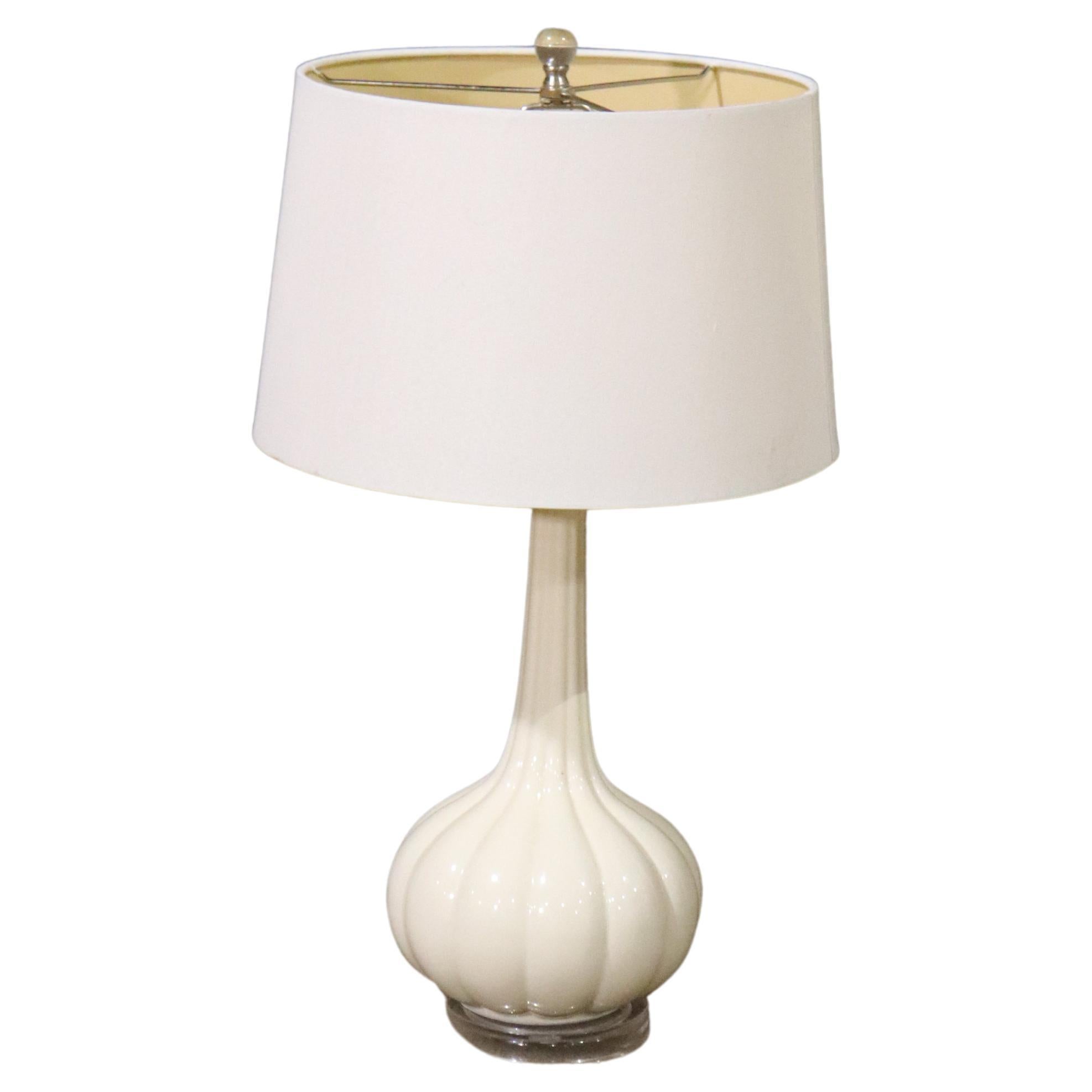 Lucite Base Table Lamp For Sale