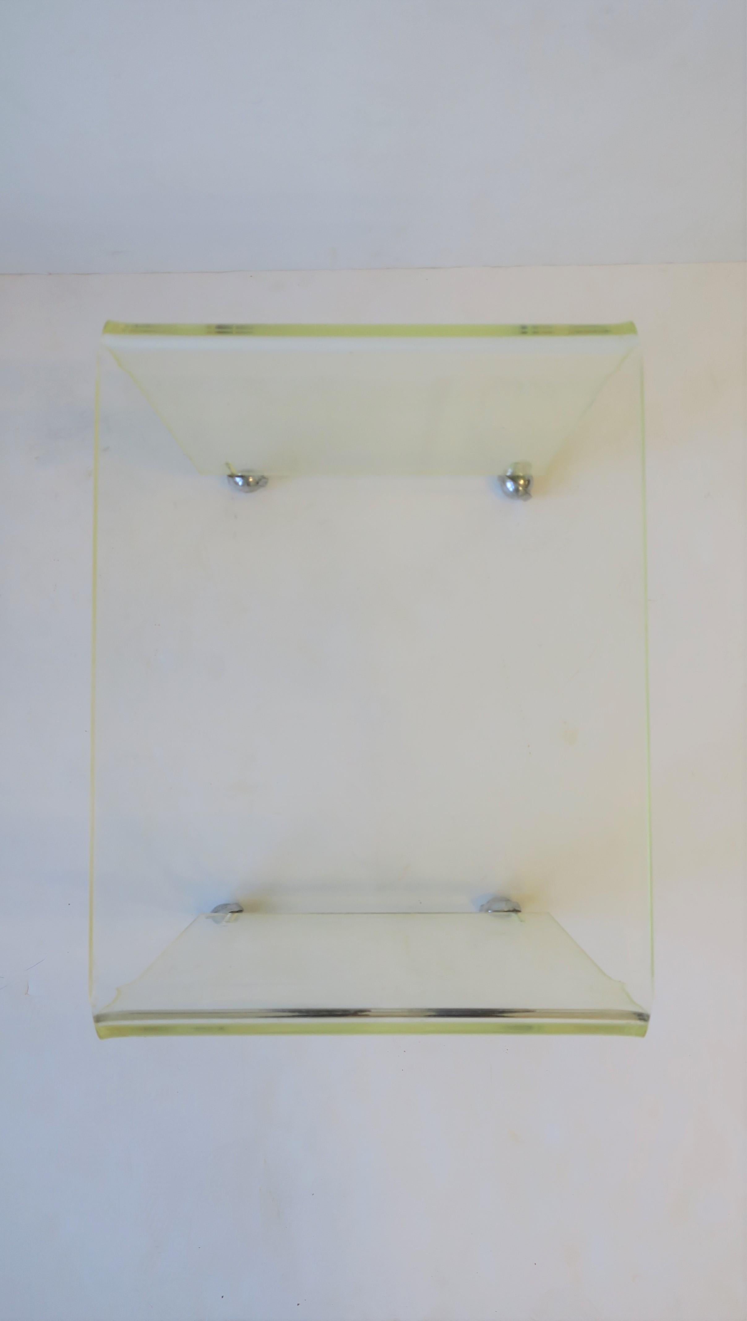 Modern Lucite Bench or Side Table 6