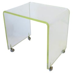 Retro Modern Lucite Bench or Side Table