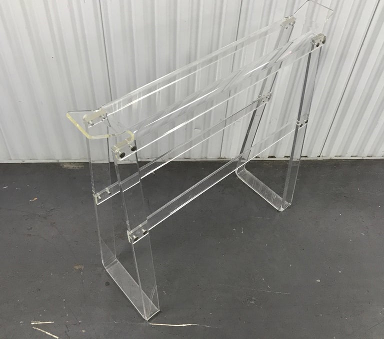 Lucite Blanket / Quilt Rack at 1stDibs comforter holder rack