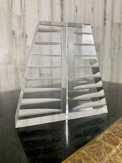 Lucite Bookends by Herb Ritts for Astrolite