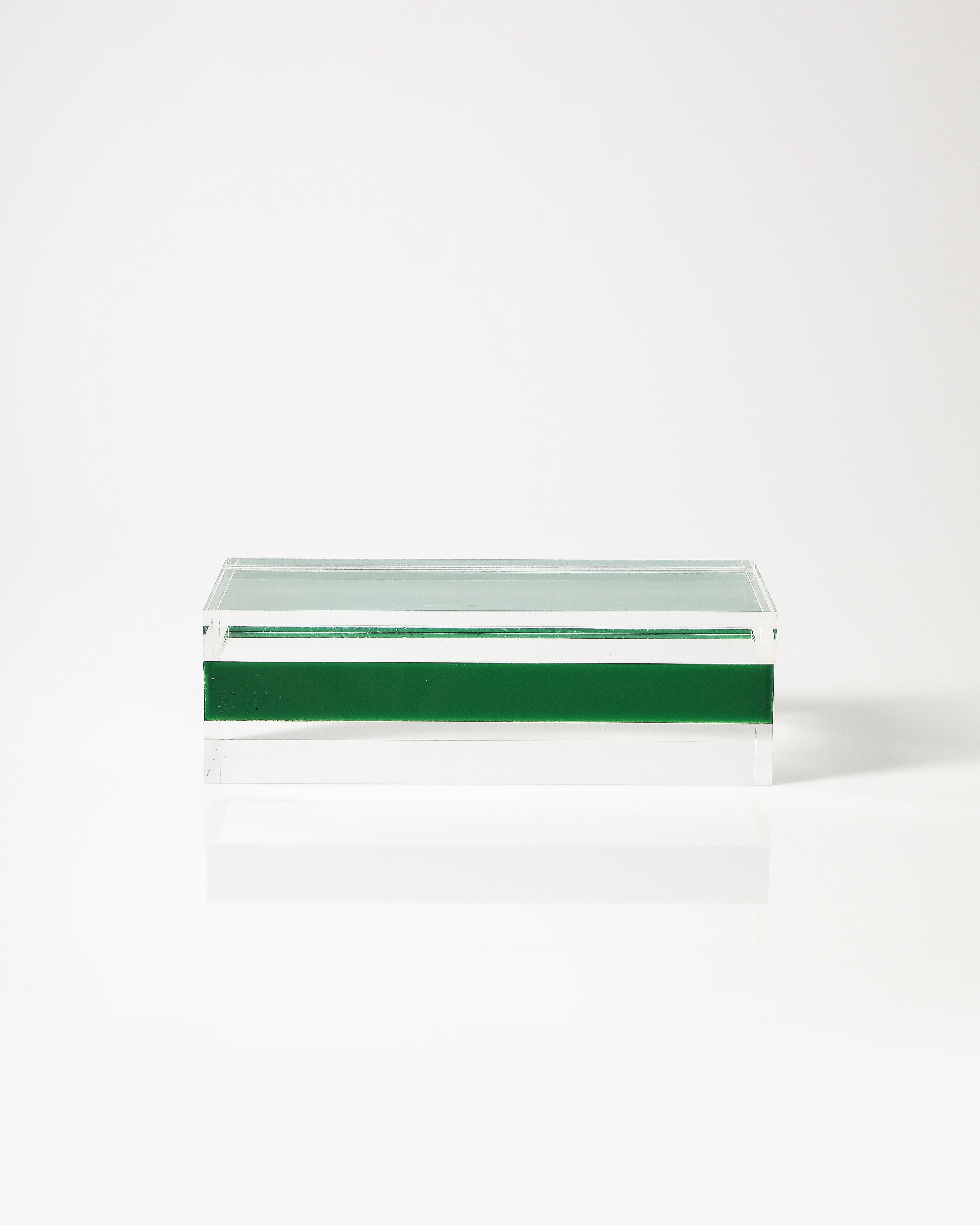 Lucite Box by Alessandro Albrizzi, Italy, c. 1970 For Sale 5