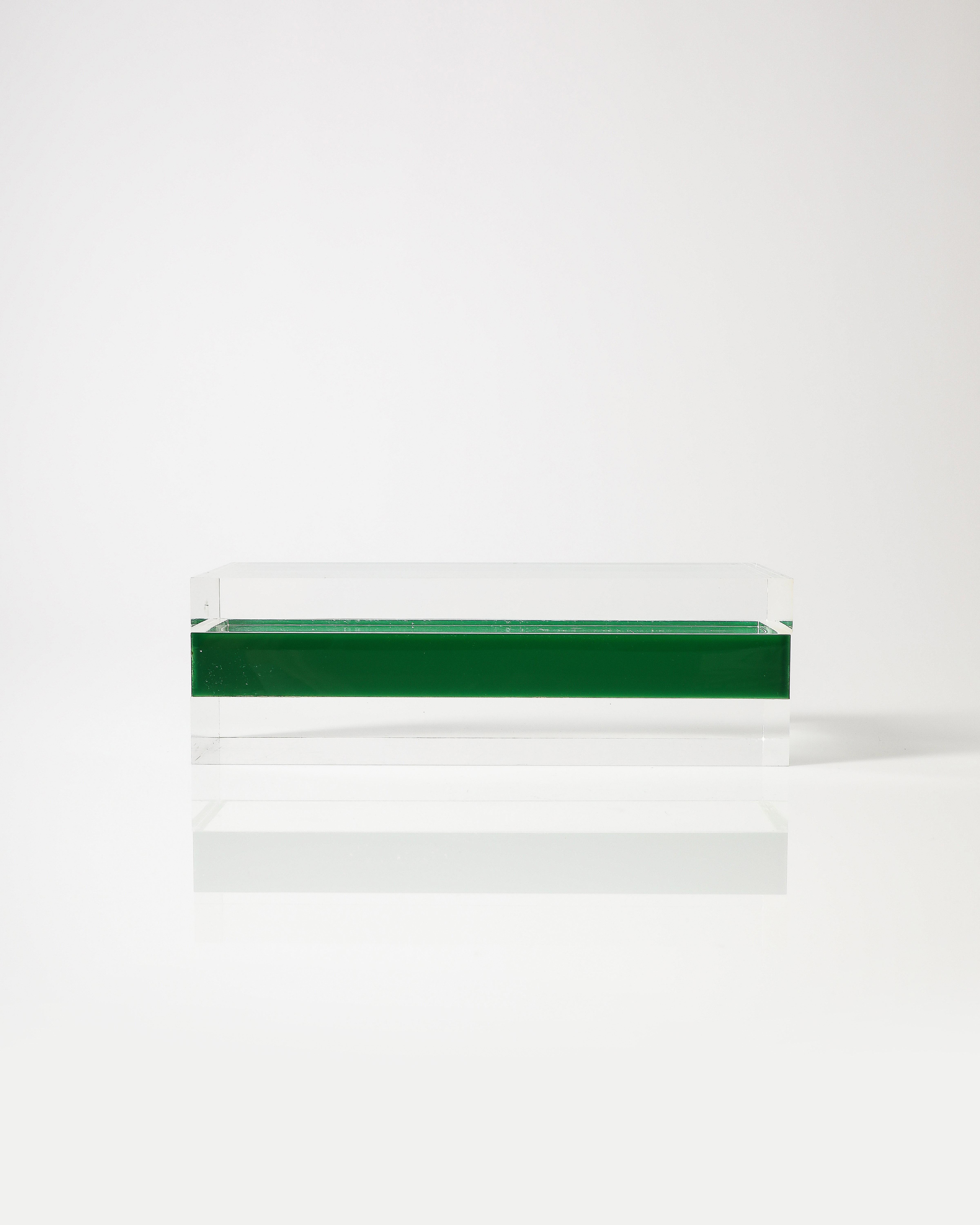 Lucite Box by Alessandro Albrizzi, Italy, c. 1970 For Sale 6