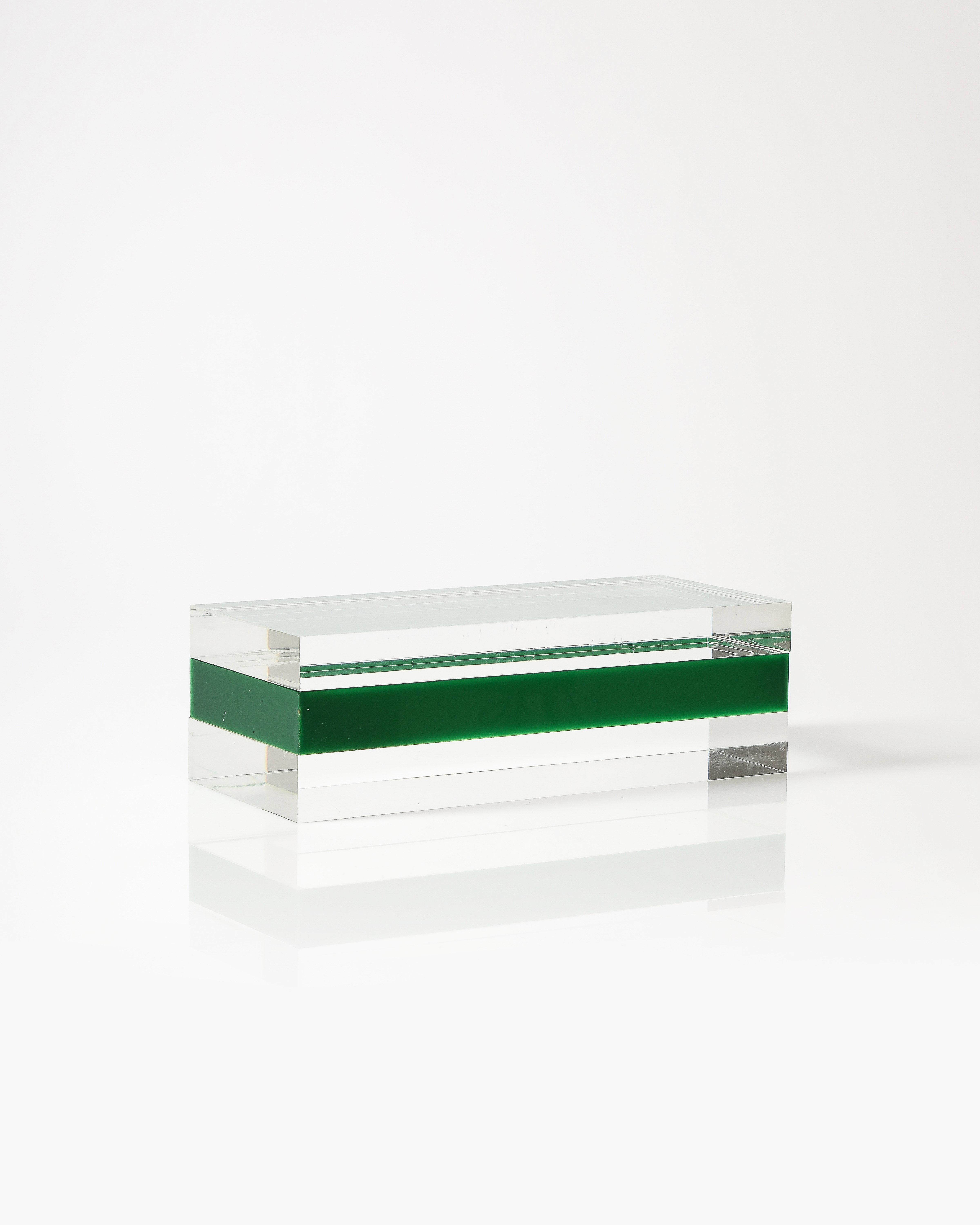 Lucite Box by Alessandro Albrizzi, Italy, c. 1970 For Sale 7