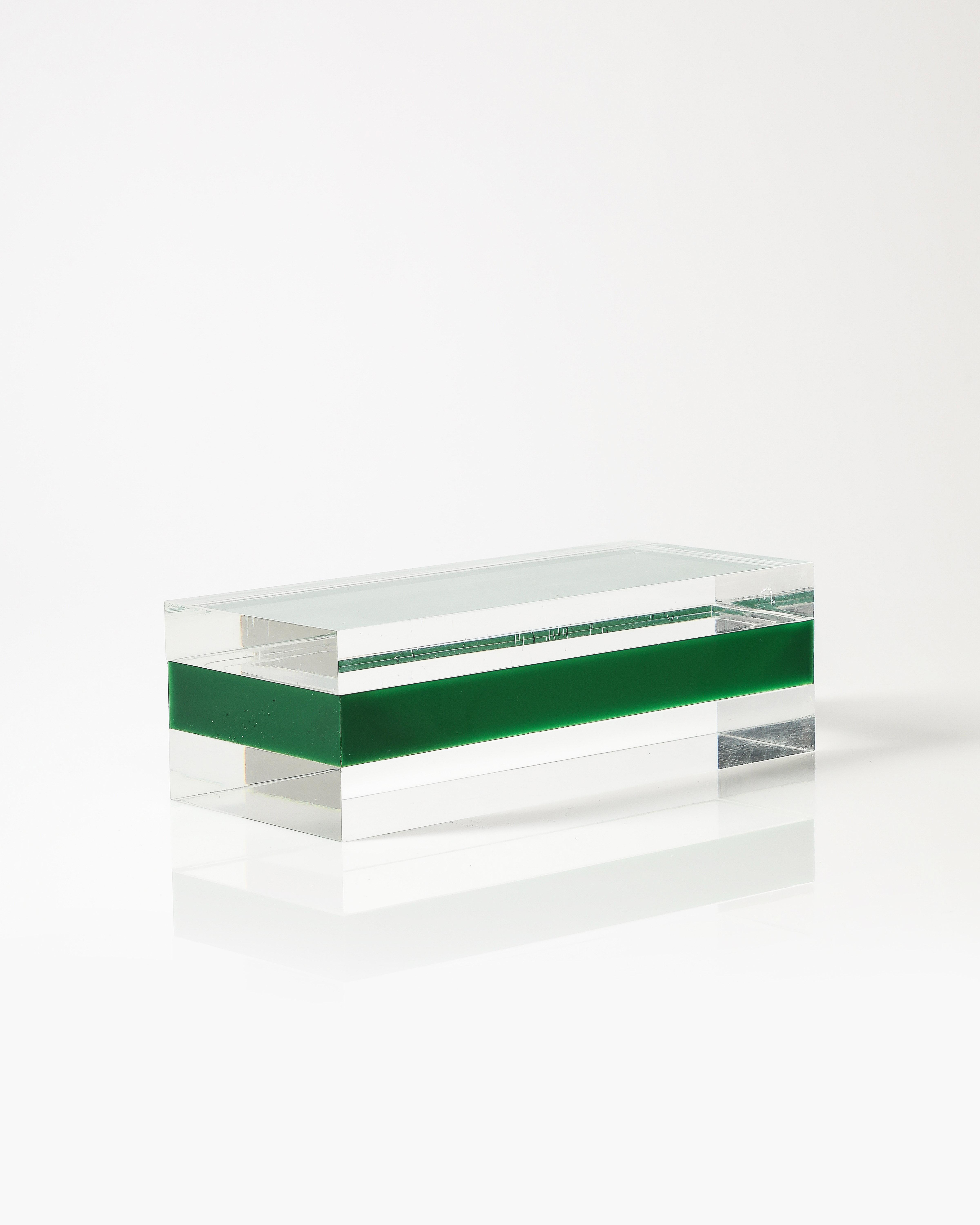 Lucite Box by Alessandro Albrizzi, Italy, c. 1970 For Sale 8