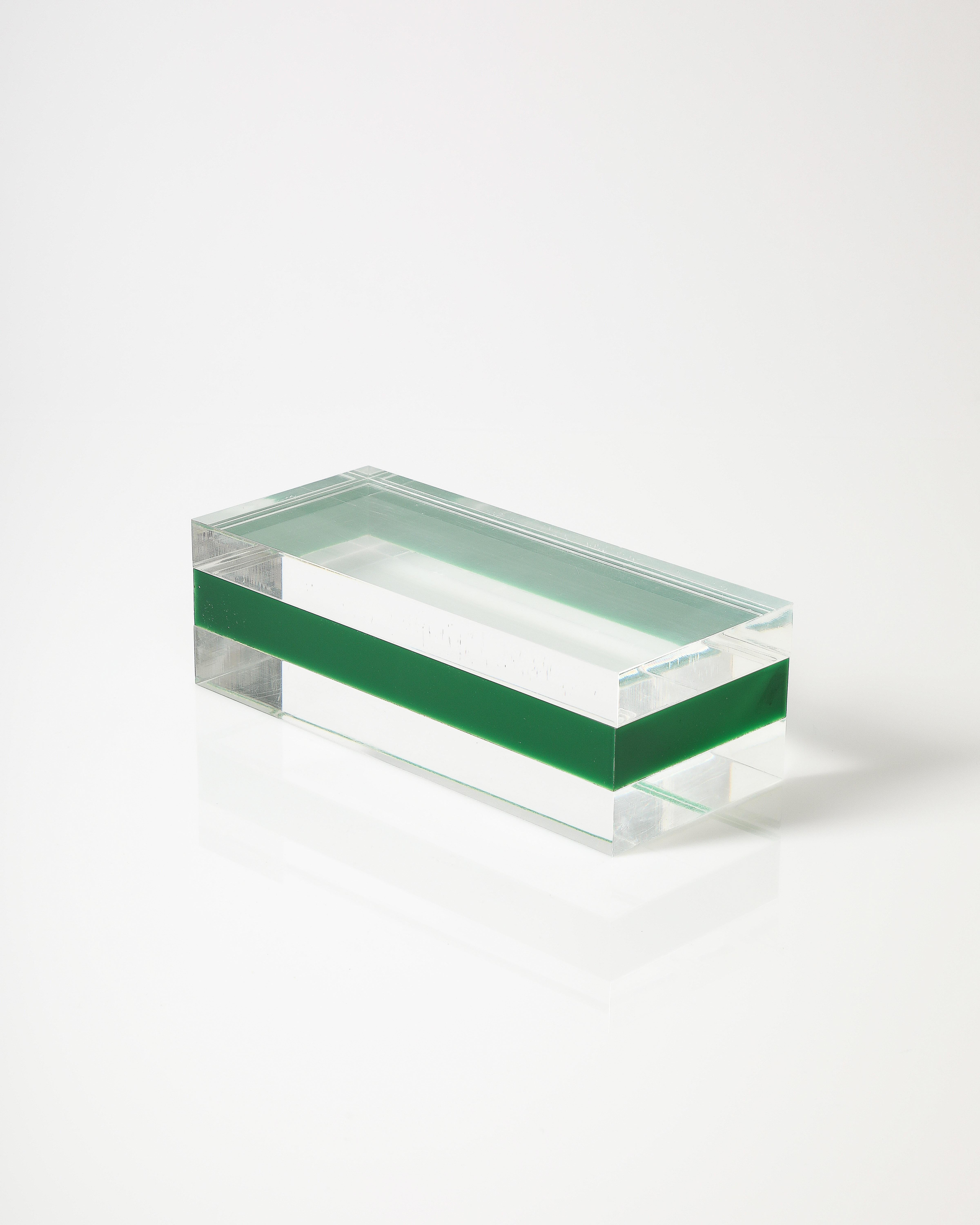 Lucite Box by Alessandro Albrizzi, Italy, c. 1970 For Sale 1