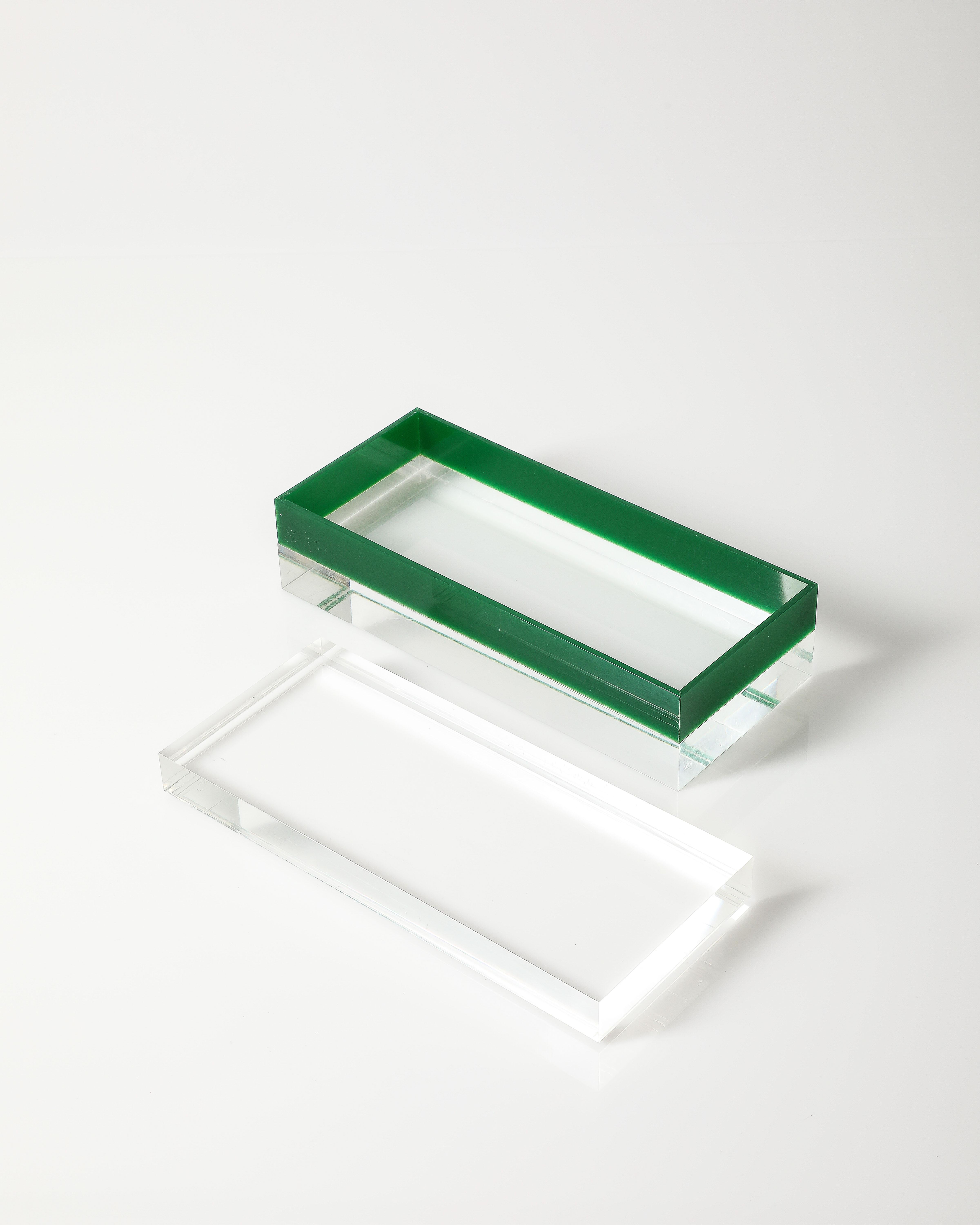 Lucite Box by Alessandro Albrizzi, Italy, c. 1970 For Sale 2