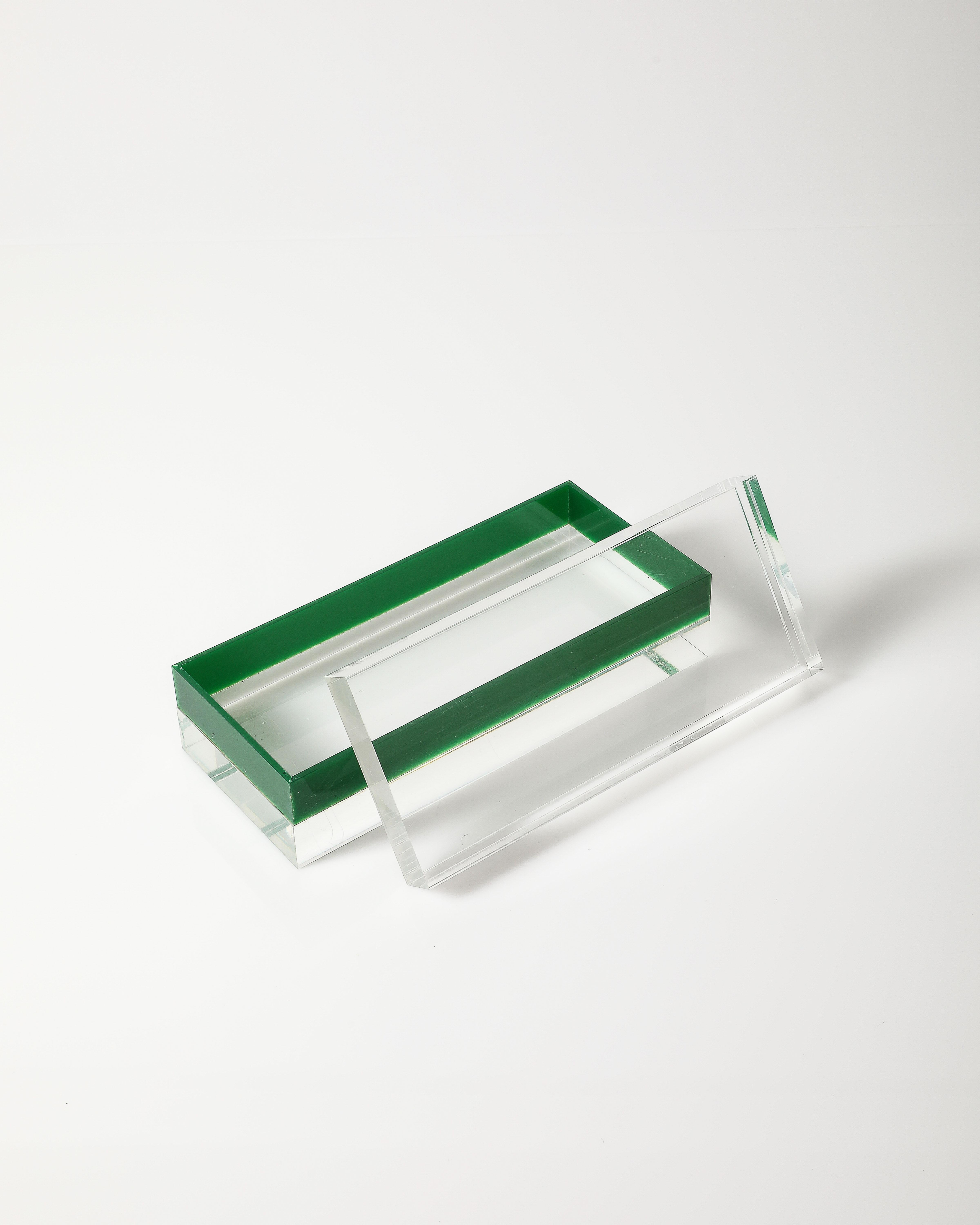 Lucite Box by Alessandro Albrizzi, Italy, c. 1970 For Sale 3