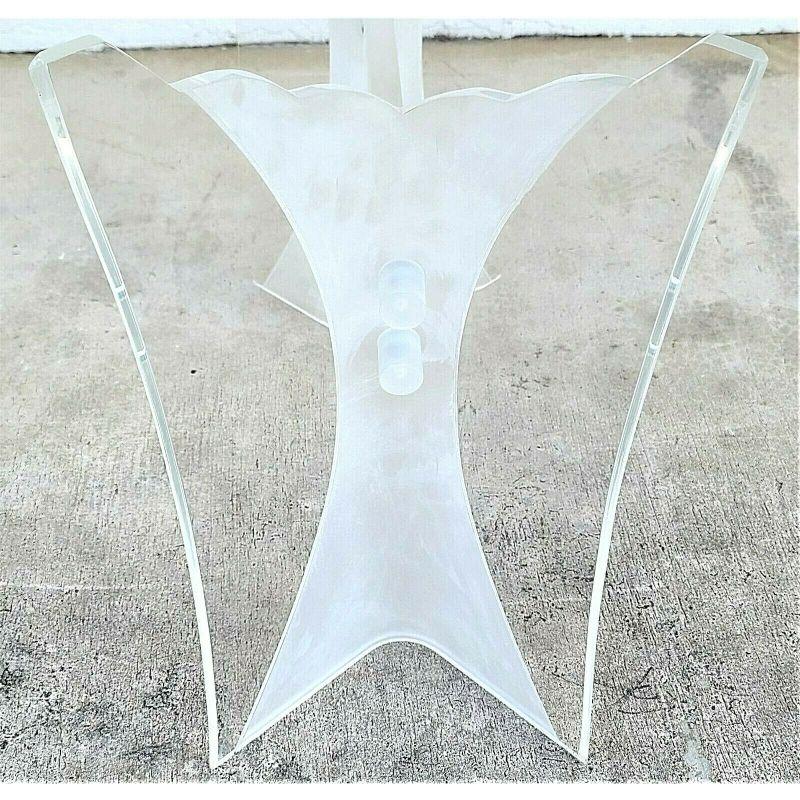 For FULL item description be sure to click on CONTINUE READING at the bottom of this listing.

Offering One Of Our Recent Palm Beach Estate Fine Furniture Acquisitions Of A 
Wonderful Lucite Butterfly Wings Console Table Base

Approximate