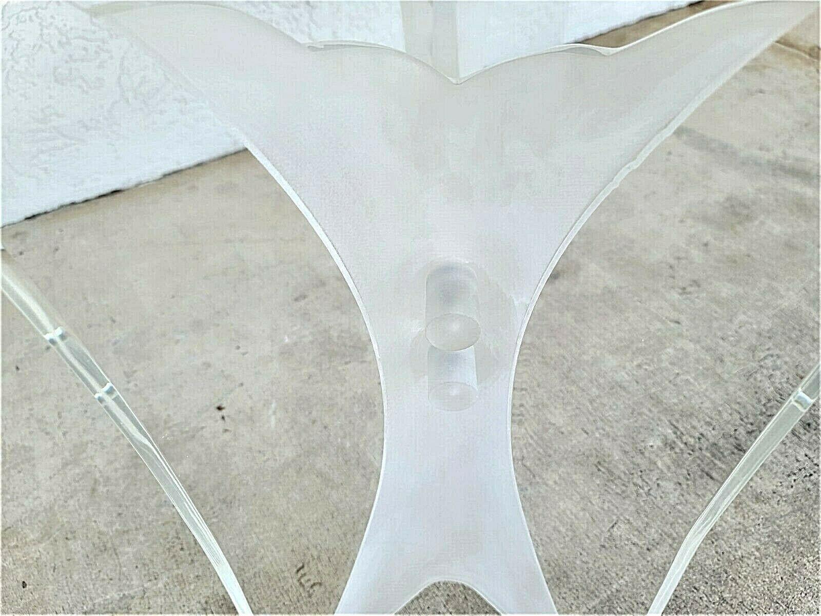Lucite Butterfly Console Table Base For Sale 1