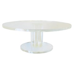 Lucite Modern Cake or Dessert Plate Pedestal Stand