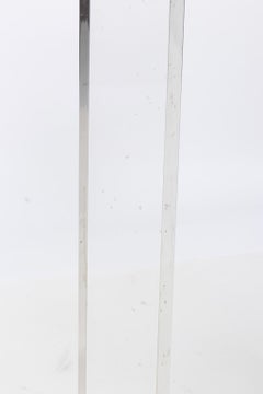 Lucite Center Table with Glass Top