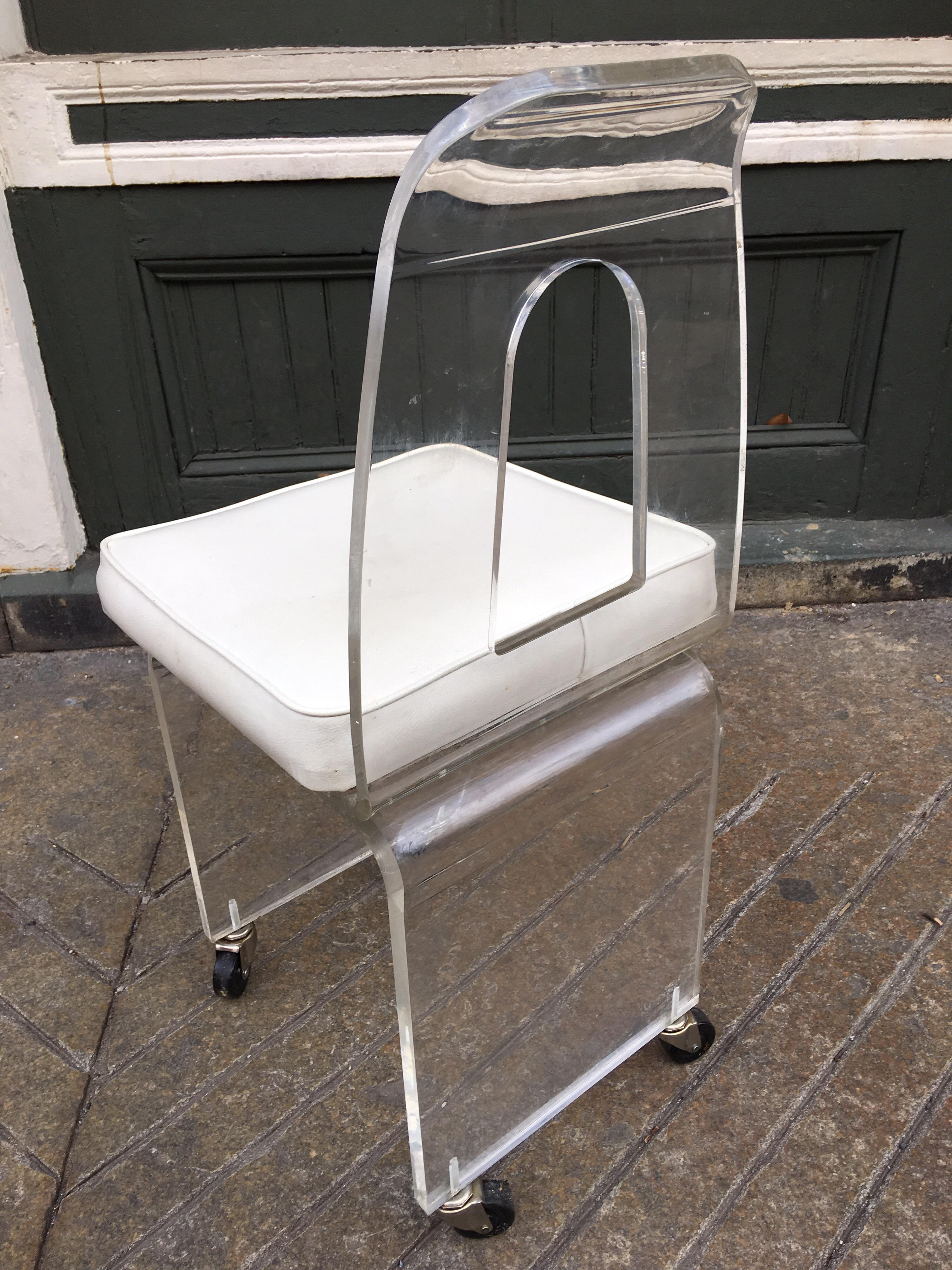 Late 20th Century Lucite Chair