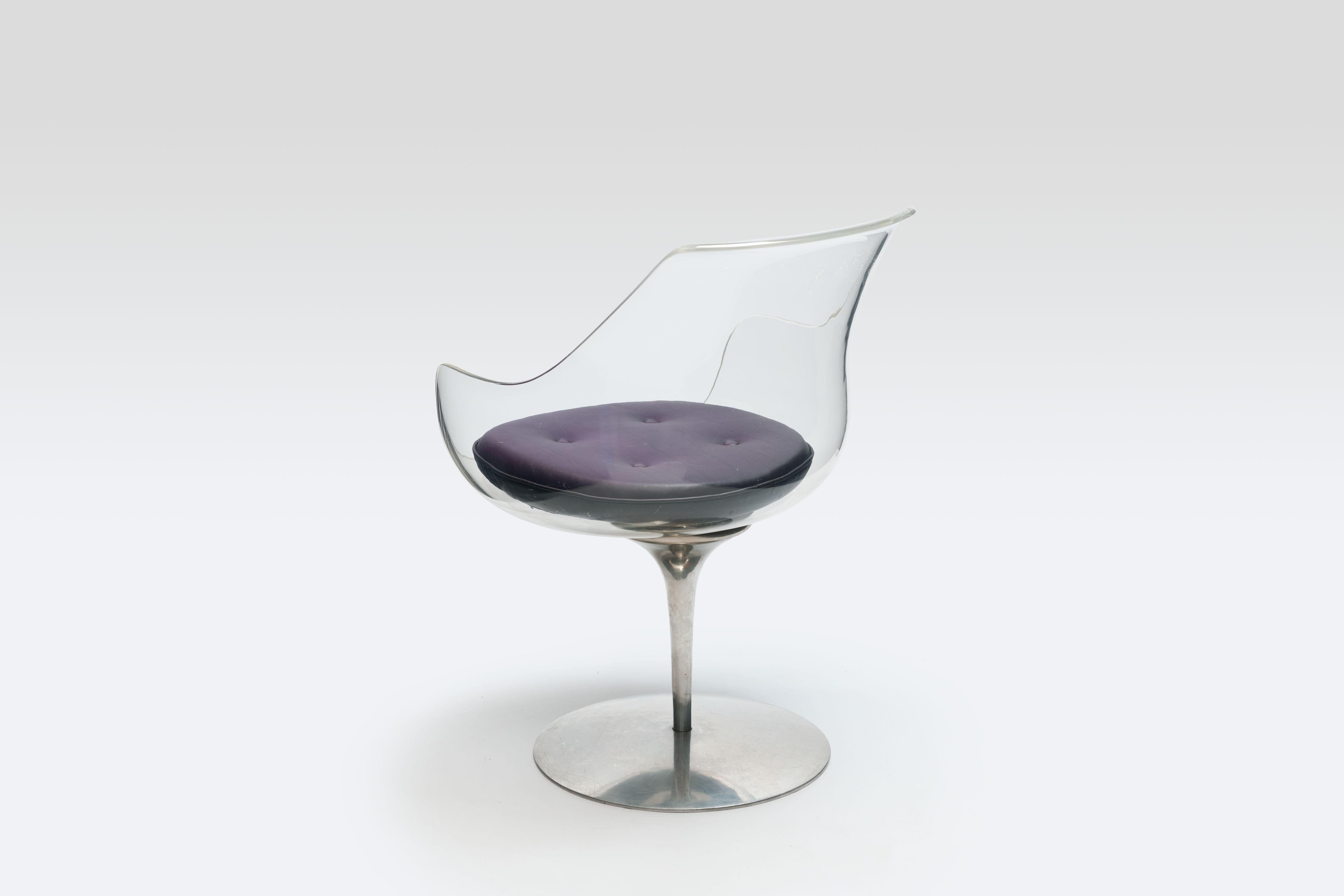 Mid-Century Modern Lucite 'Champagne' Chair by Estelle & Erwin Laverne