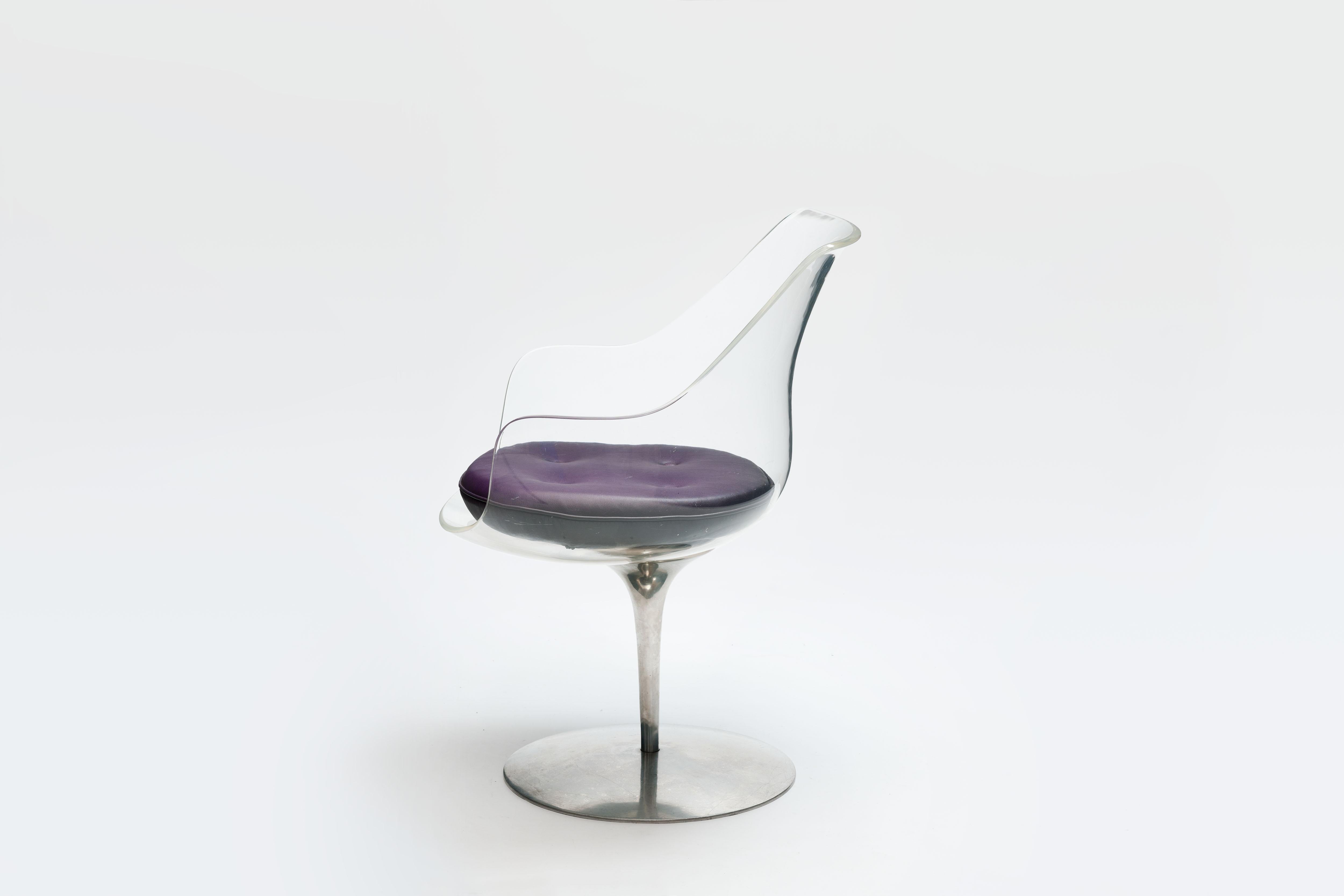 French Lucite 'Champagne' Chair by Estelle & Erwin Laverne