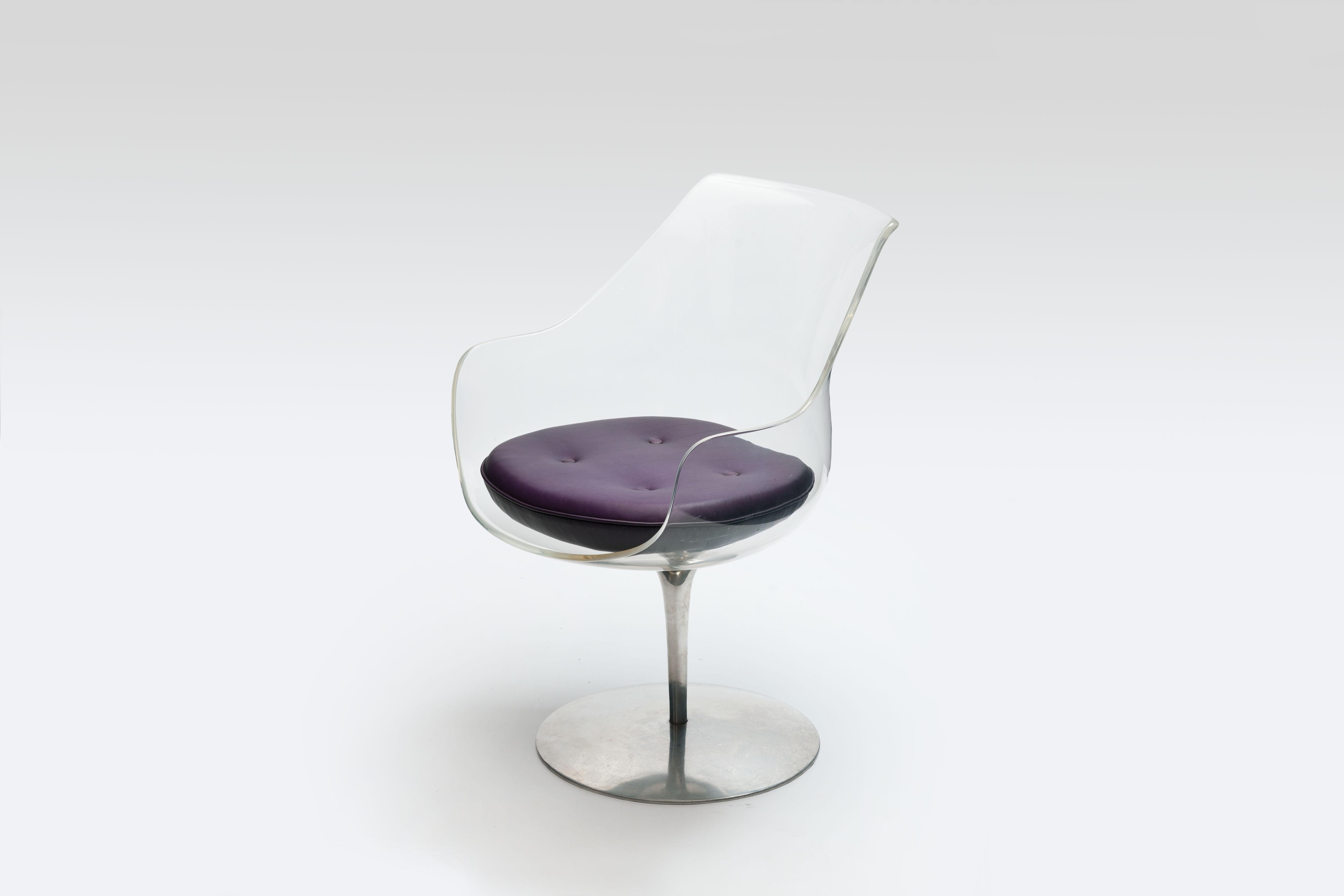 Lucite 'Champagne' Chair by Estelle & Erwin Laverne In Good Condition In Utrecht, NL